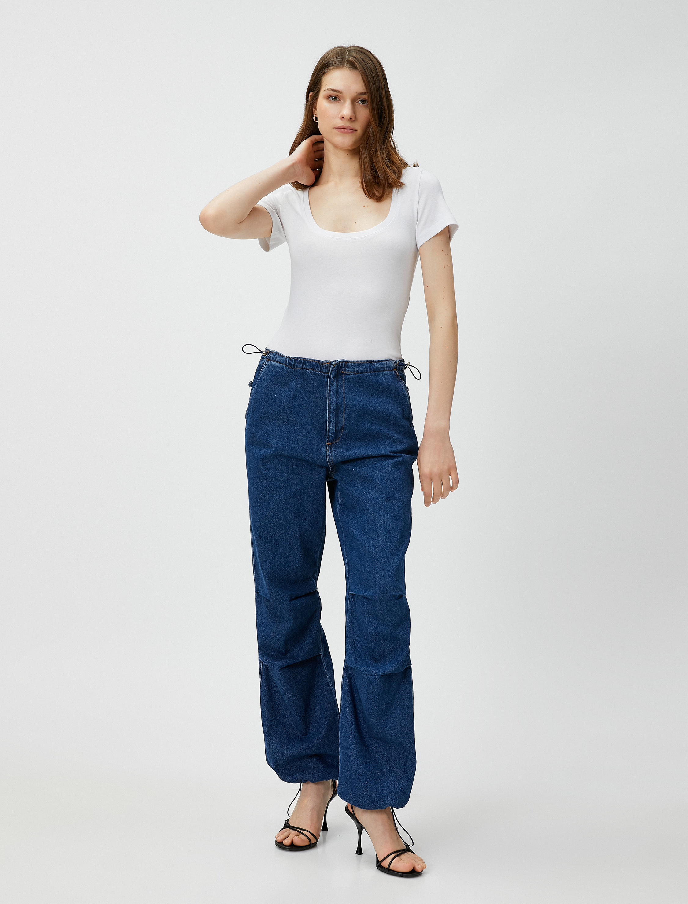   Basic Tişört U Yaka Pamuklu