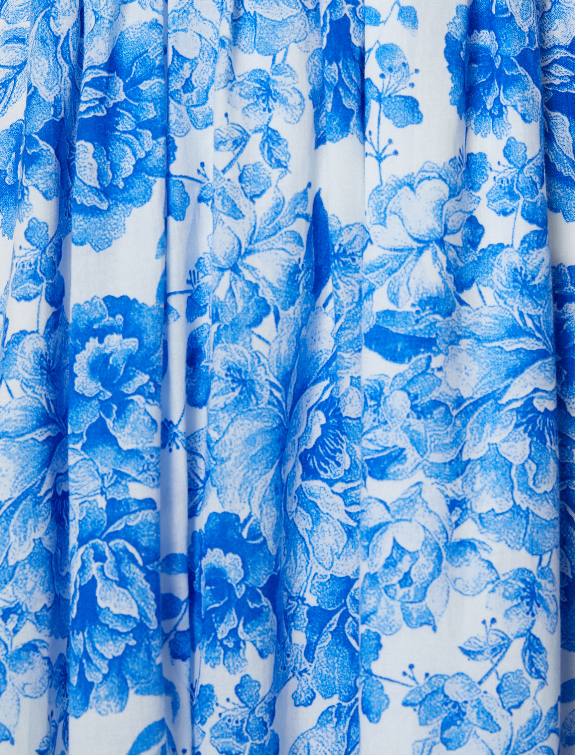   Çiçekli Elbise Balon Kollu Kare Yaka