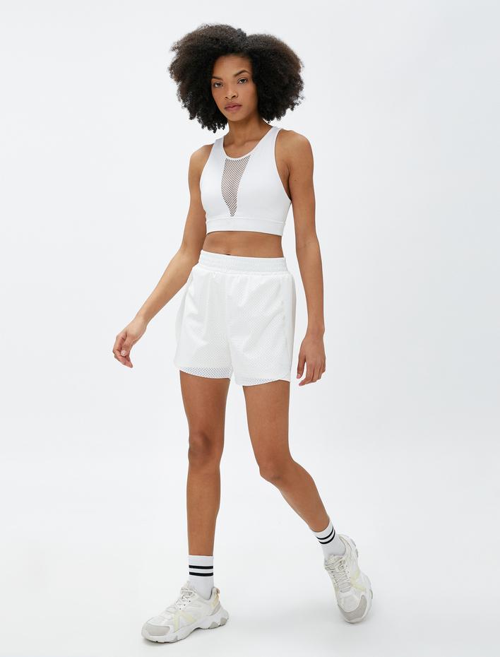  Spor Şort File Detaylı