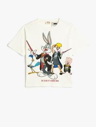 Bugs ve Lola Bunny Tişört Lisanslı Kısa Kollu Bisiklet Yaka Pamuklu