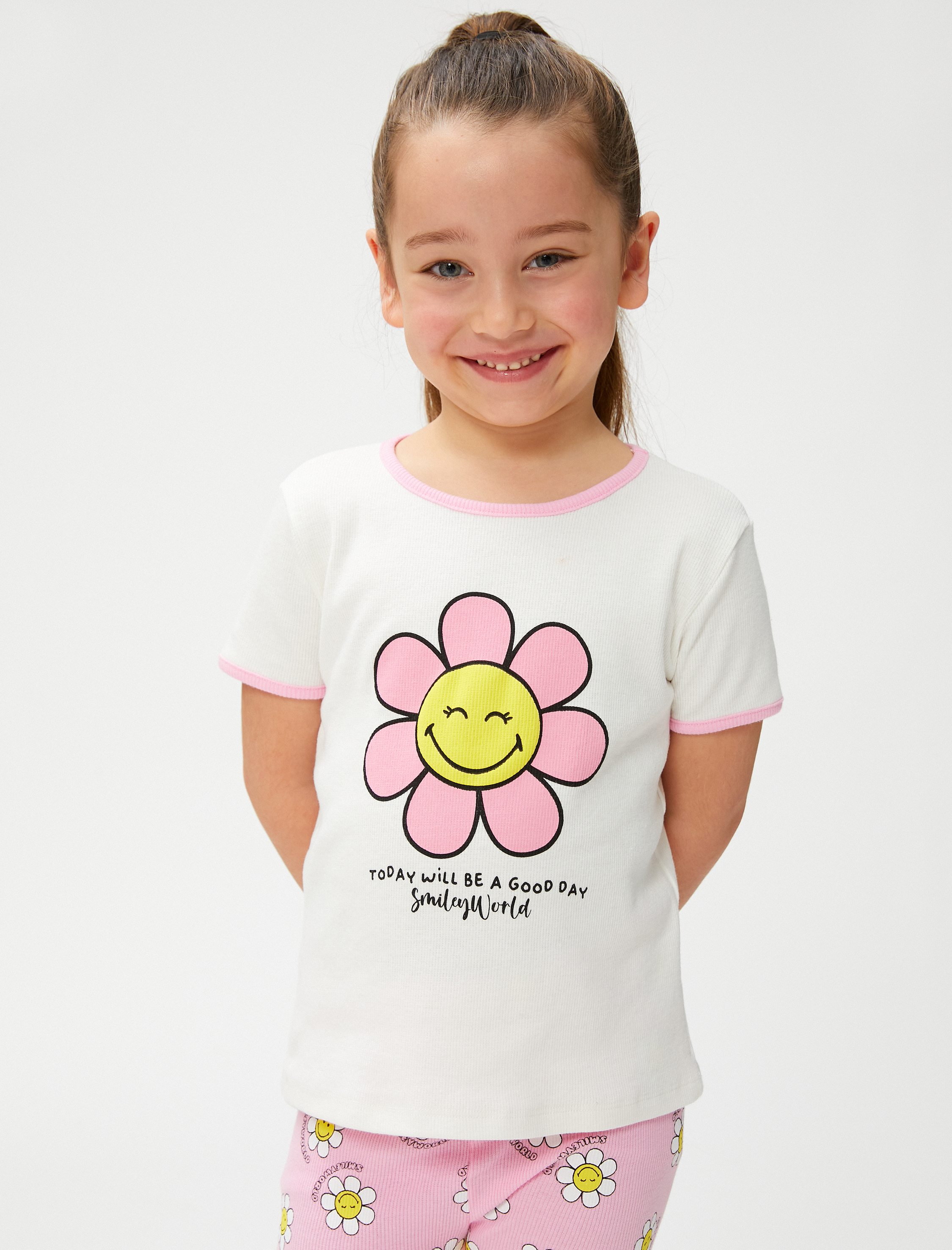  Kız Bebek SmileyWorld® Tişört Lisanslı Pamuklu