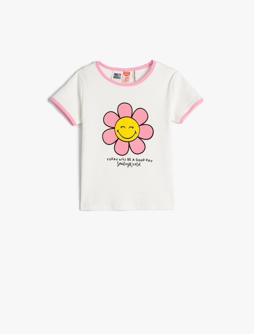  Kız Bebek SmileyWorld® Tişört Lisanslı Pamuklu