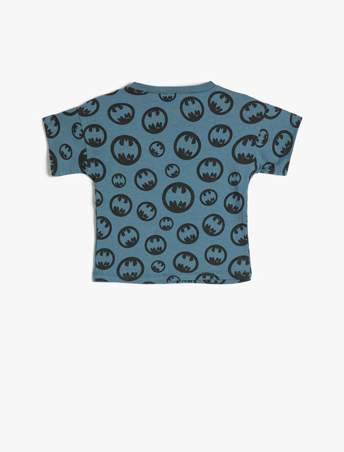 Erkek Bebek Batman Tişört Lisanslı Kısa Kollu Bisiklet Yaka Pamuklu