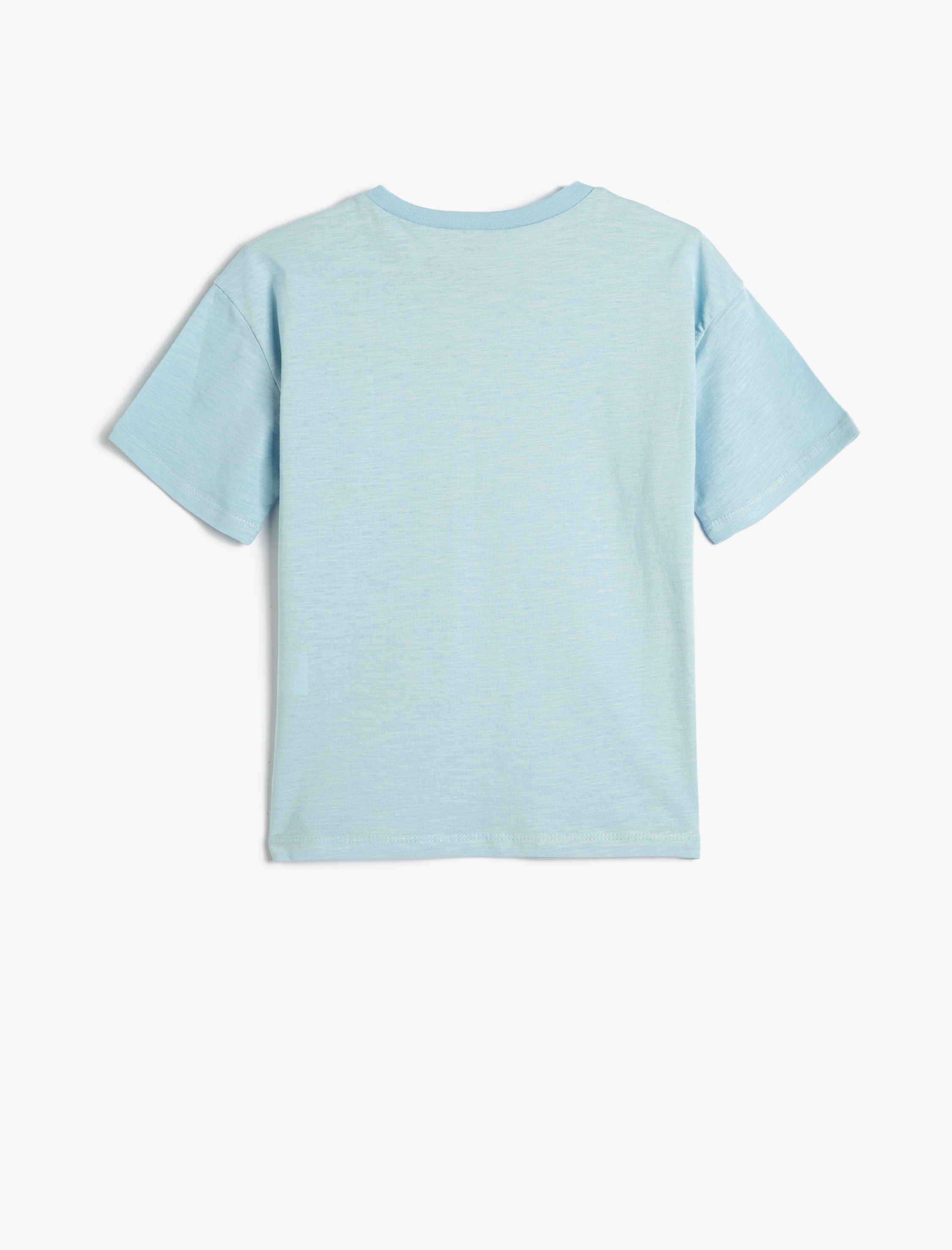  Erkek Çocuk Tişört Baskılı Kısa Kollu Bisiklet Yaka Pamuklu