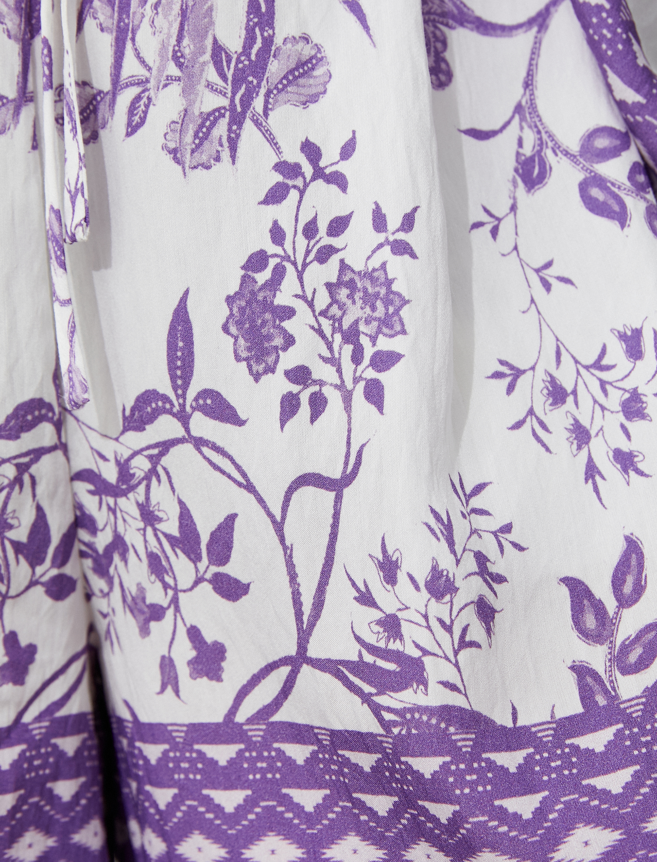   Etnik Desenli Beli Bağlamalı Cepli Şort