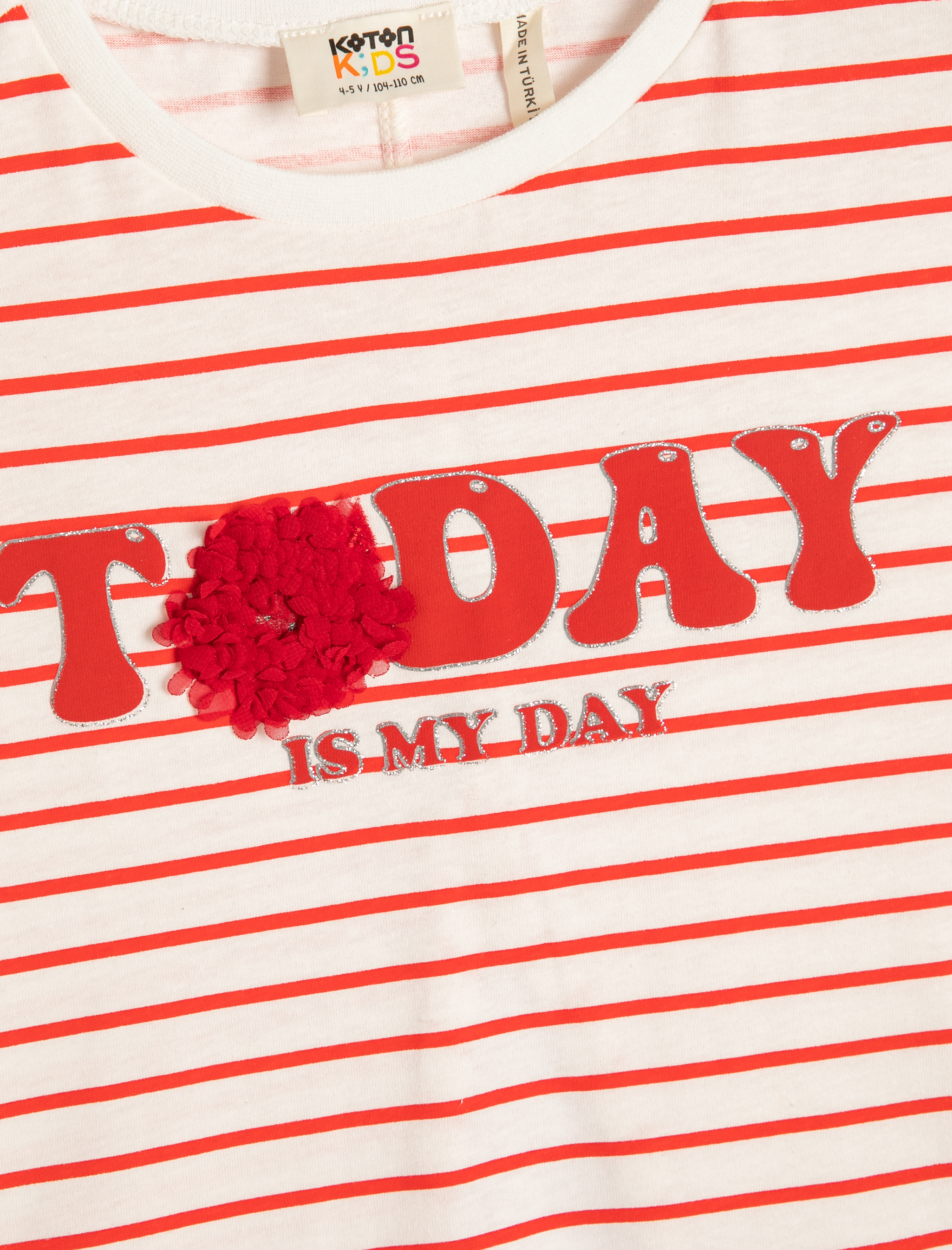  Kız Çocuk Tişört Bisiklet Yaka Kısa Kollu Arkası Pencere Detaylı Pamuklu