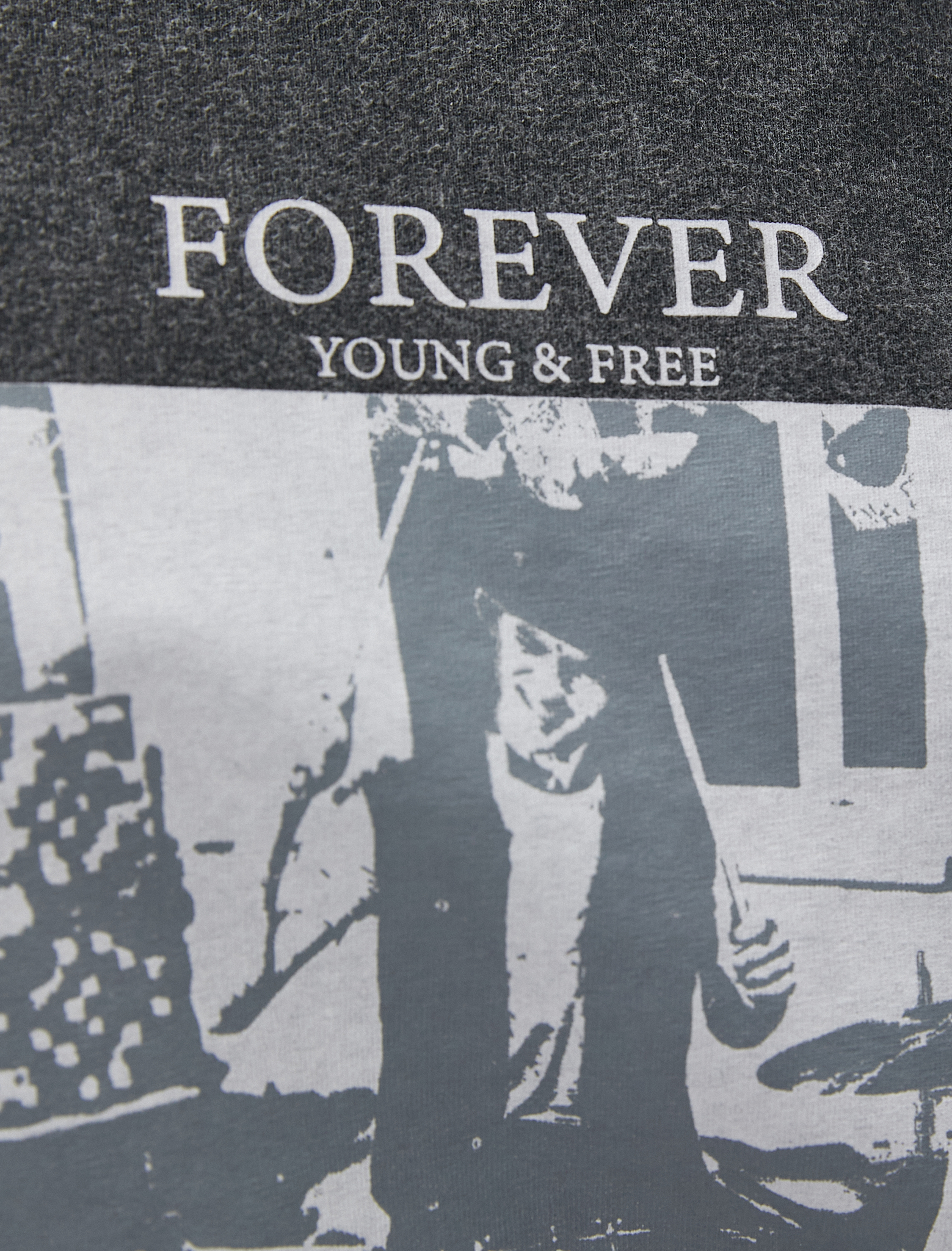   Oversize Tişört Baskılı Bisiklet Yaka Kısa Kollu Pamuklu