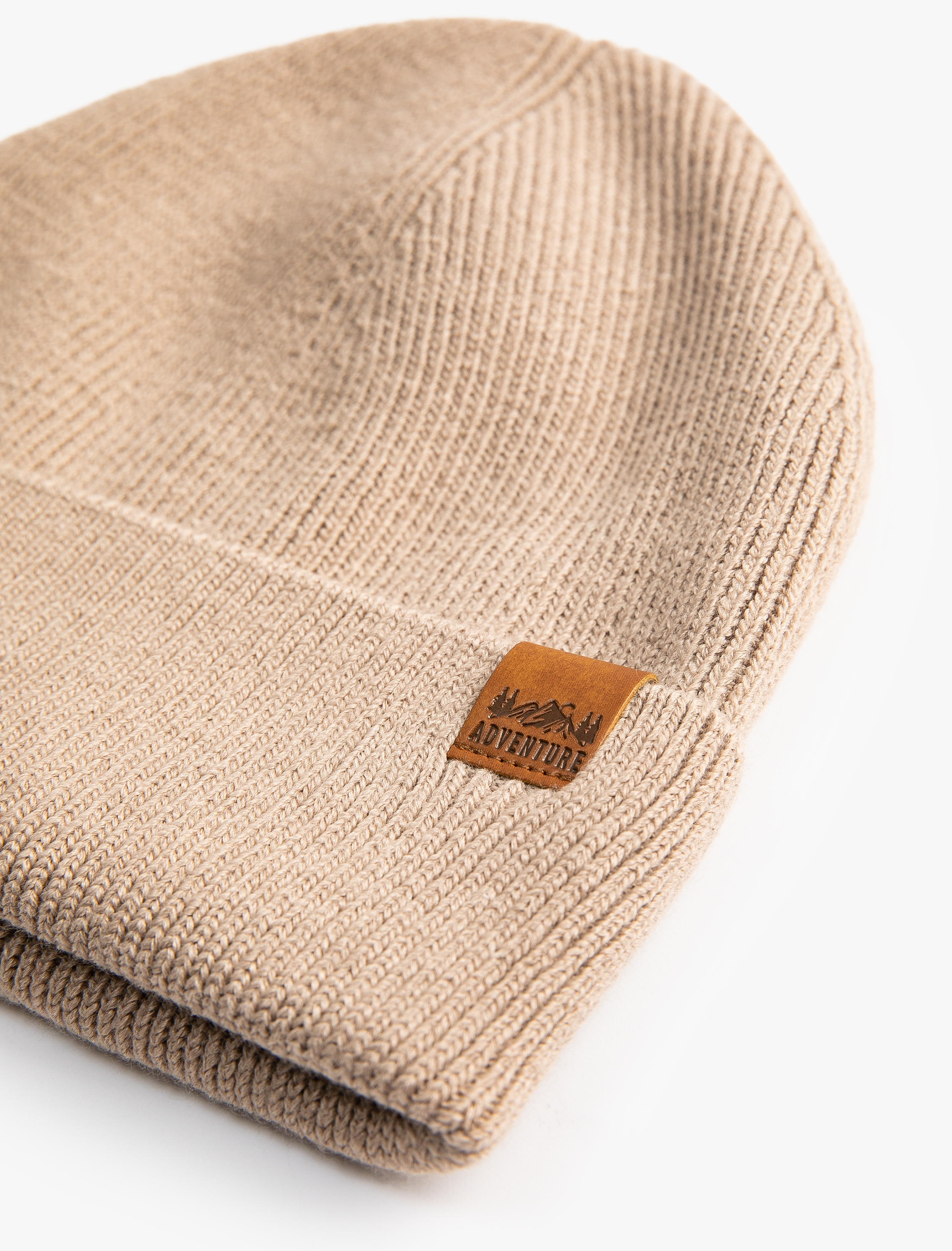 Erkek Katlı Bere Slogan Baskılı Etiket Detaylı