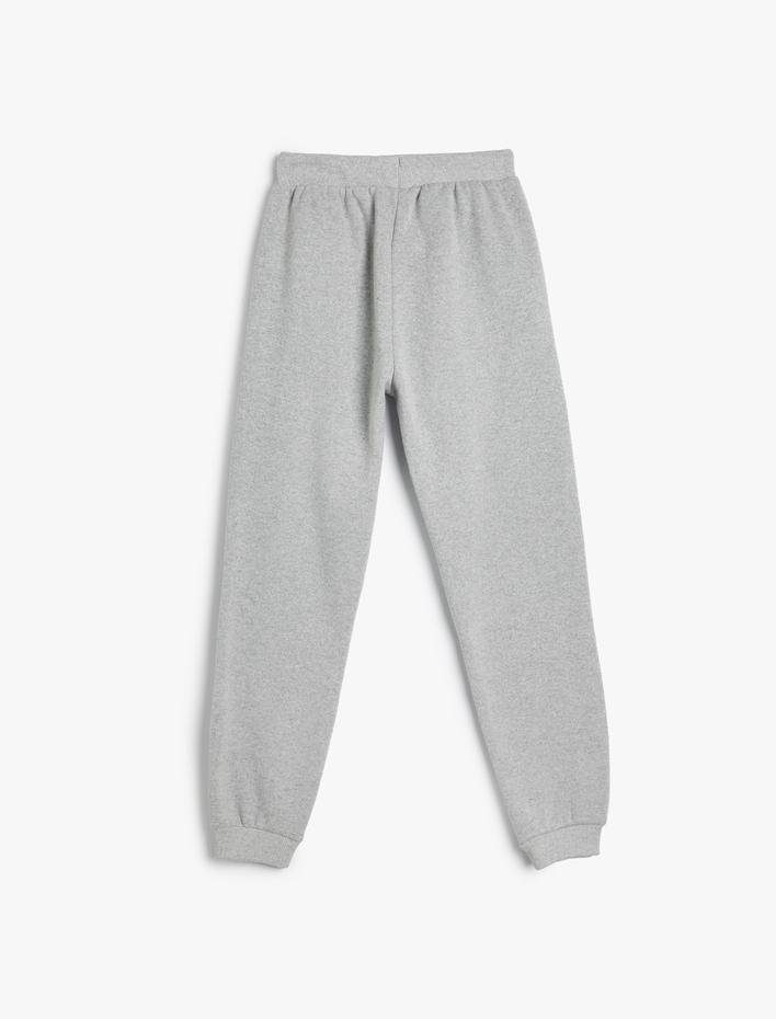 Erkek Çocuk Jogger Eşofman Altı Baskılı Beli Bağcıklı Paçası Lastikli