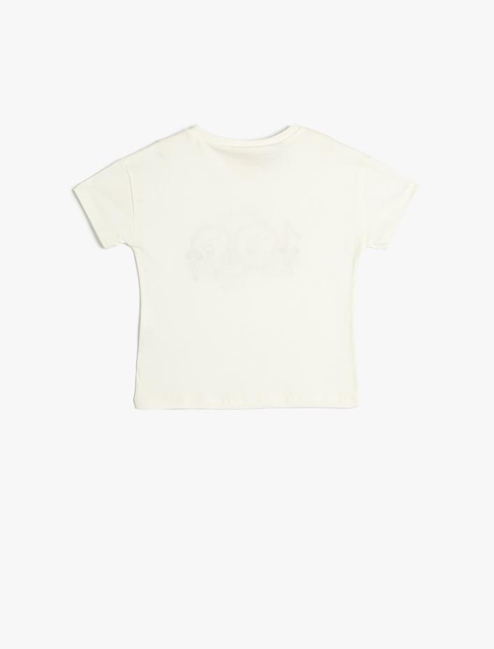 Kız Bebek Disney 100. Yıl Özel Tişört Baskılı Lisanslı Kısa Kollu