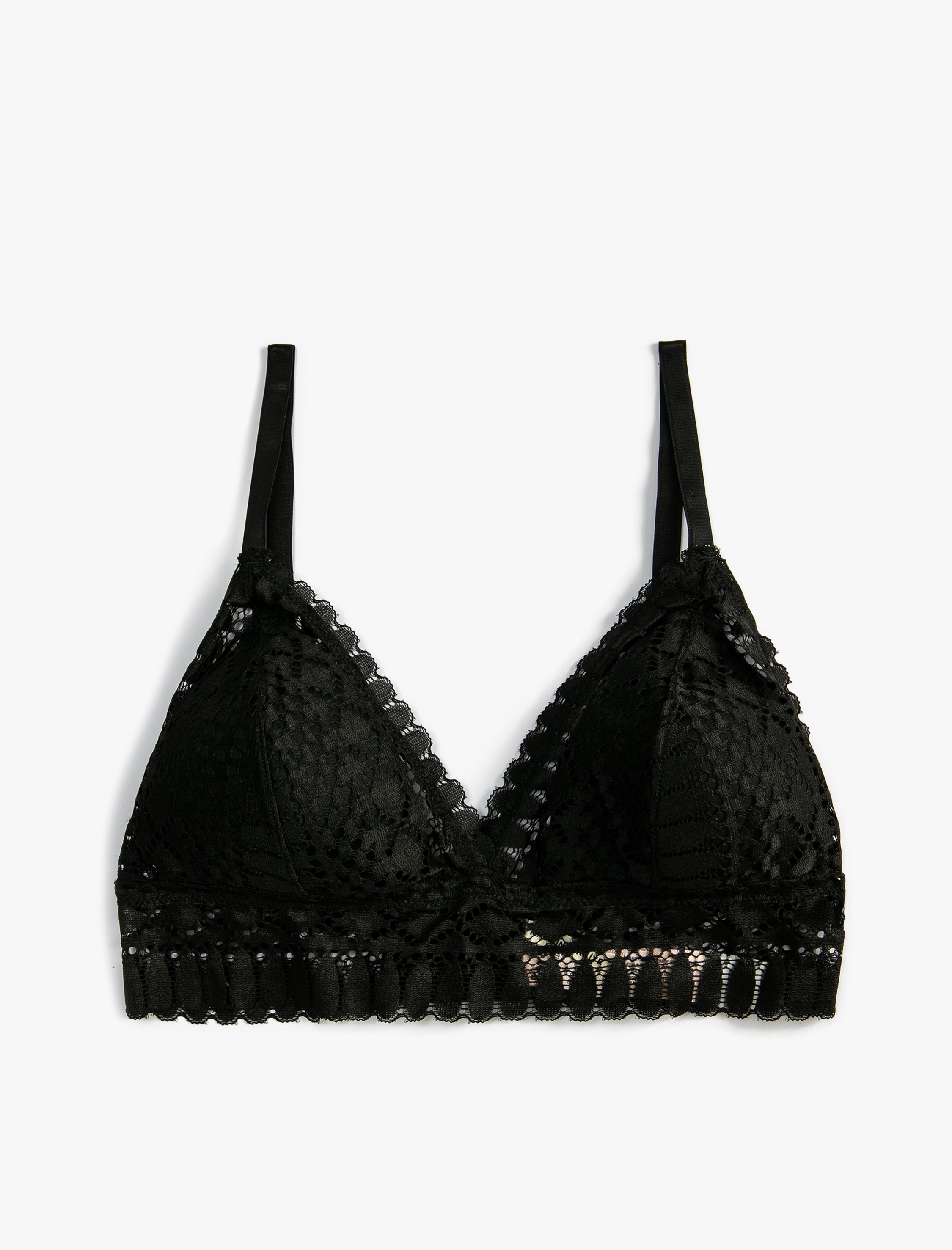   Bralet Sütyen Dantelli Balensiz Dolgusuz Kaplı