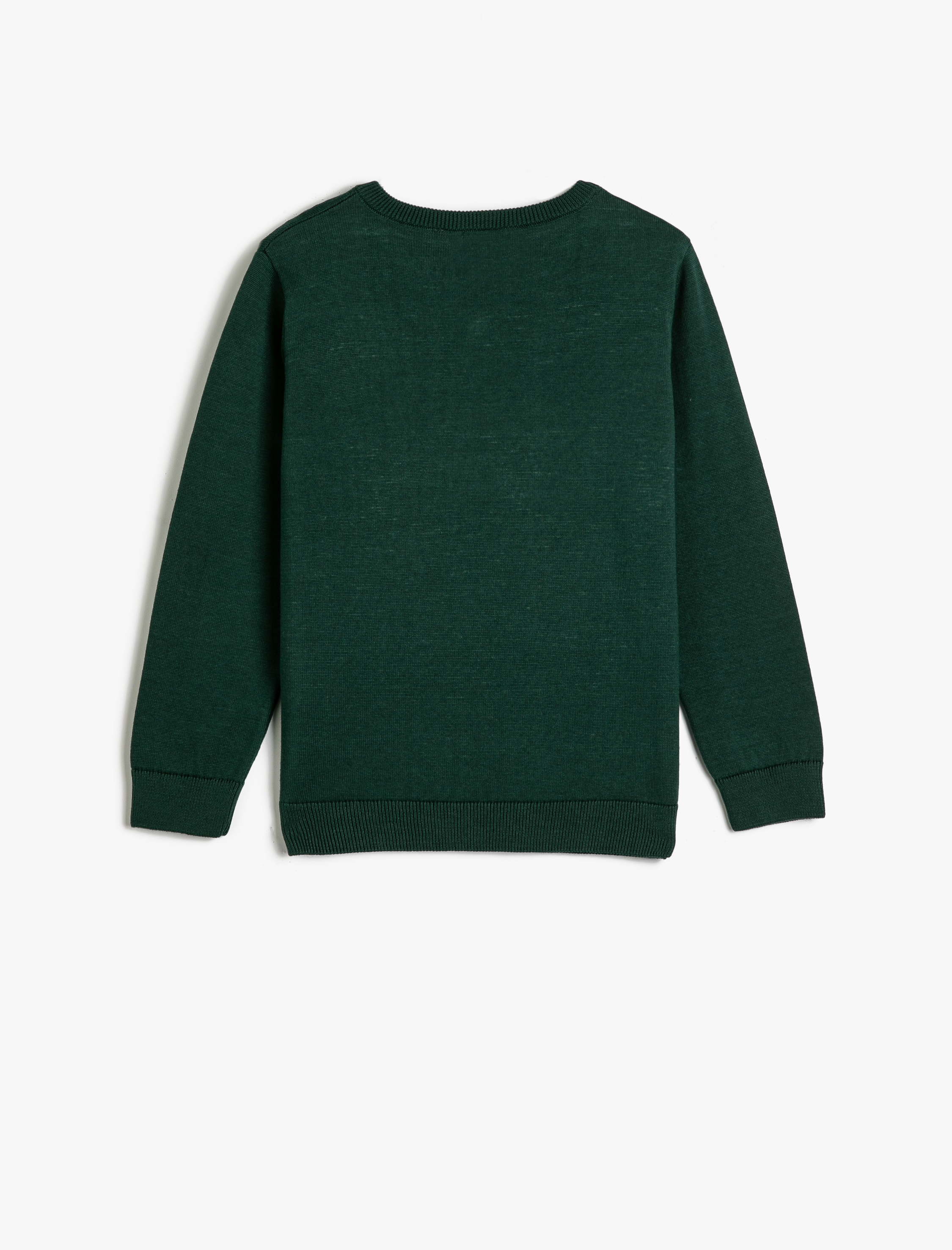  Erkek Çocuk Basic Kazak V Yaka Uzun Kollu Pamuklu