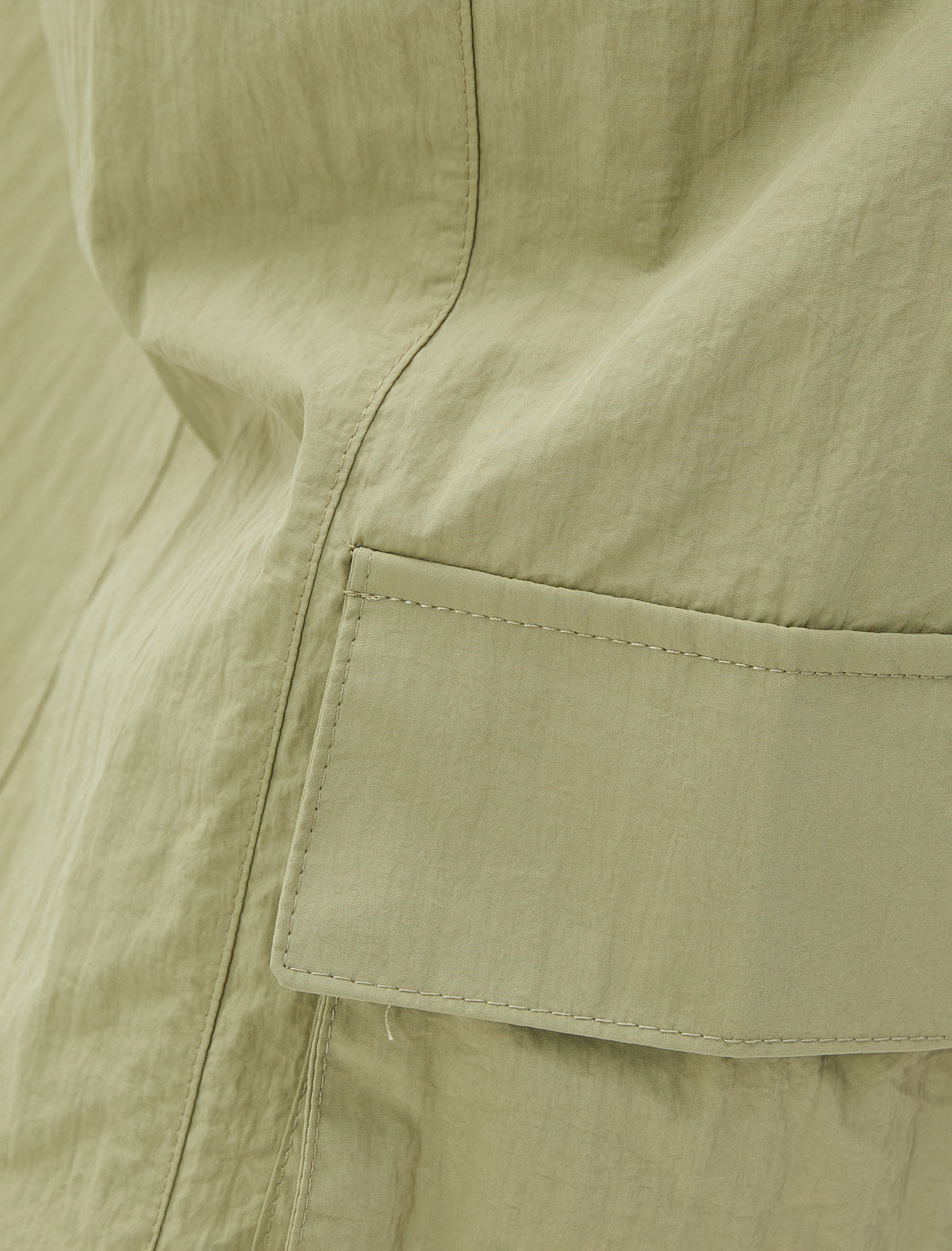   Paraşüt Etek Midi Büyük Cepli Stoper Detaylı