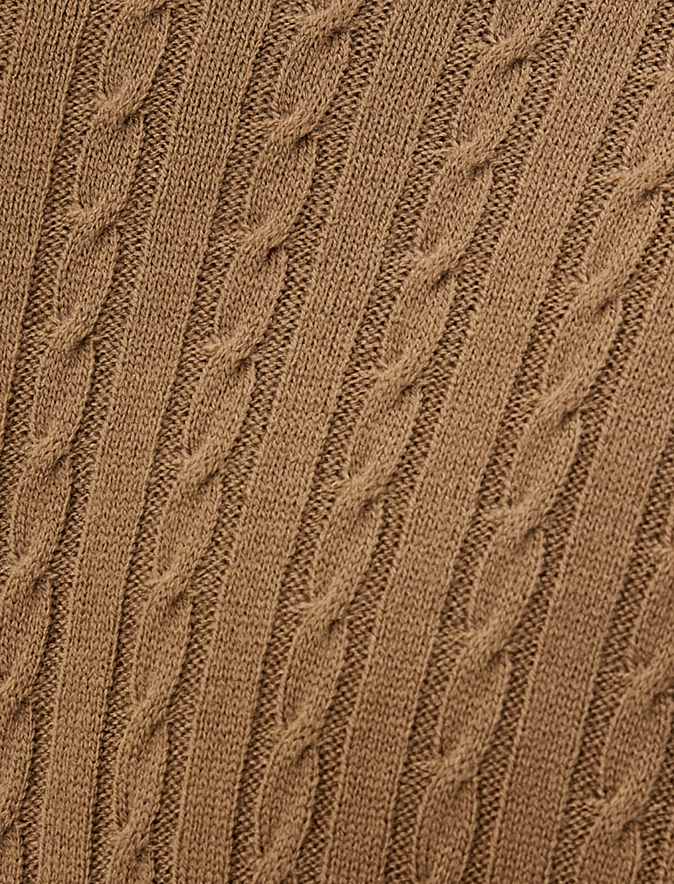   Basic Triko Kazak Bisiklet Yaka Örgü Motifli Biyeli