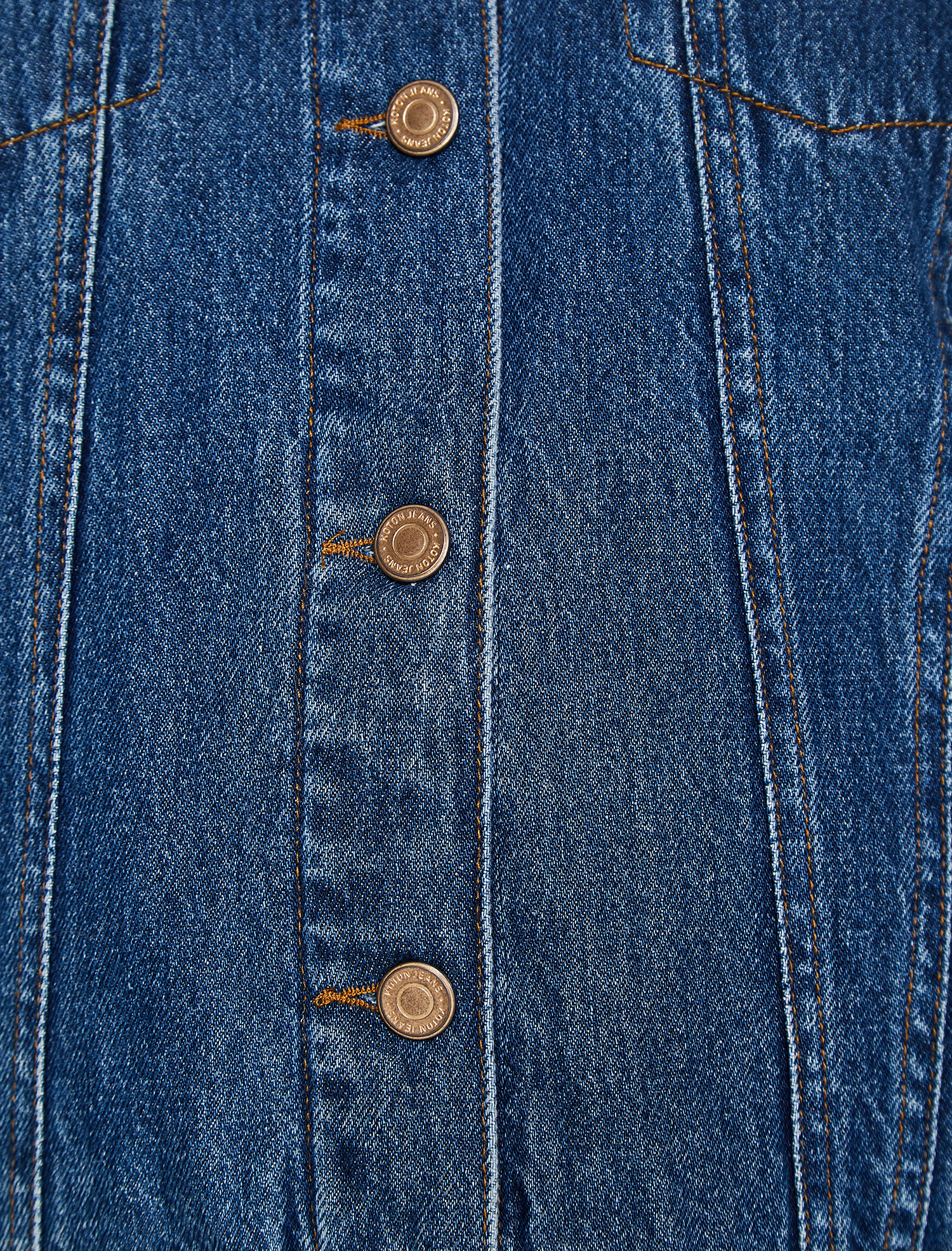 Yakası Suni Kürklü Jean Mont