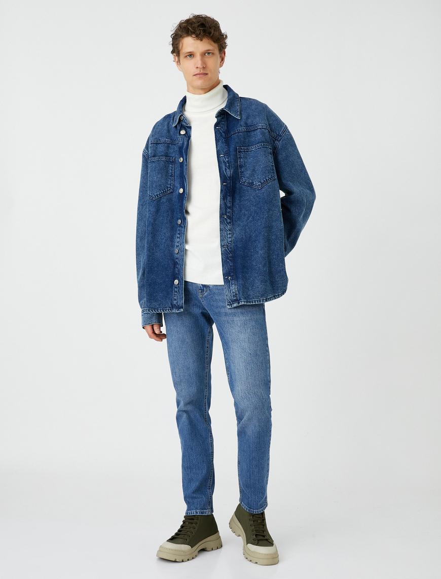   Slim Fit Kot Pantolon - Brad Jean