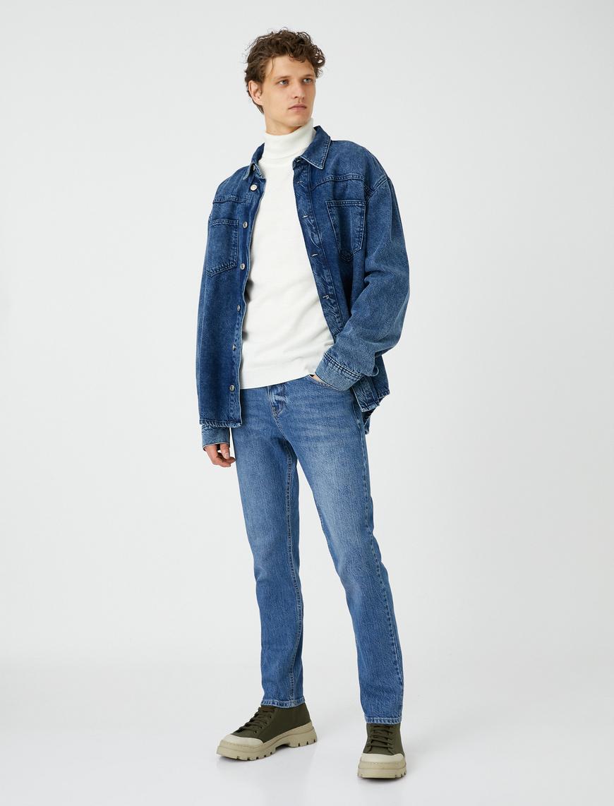   Slim Fit Kot Pantolon - Brad Jean