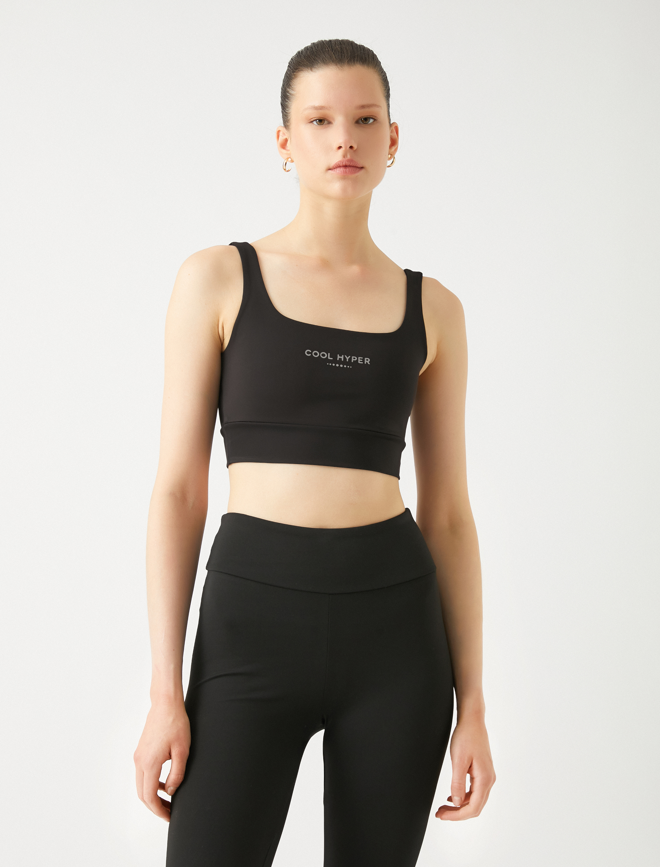   Yarım Atlet Sütyen Slogan Baskılı