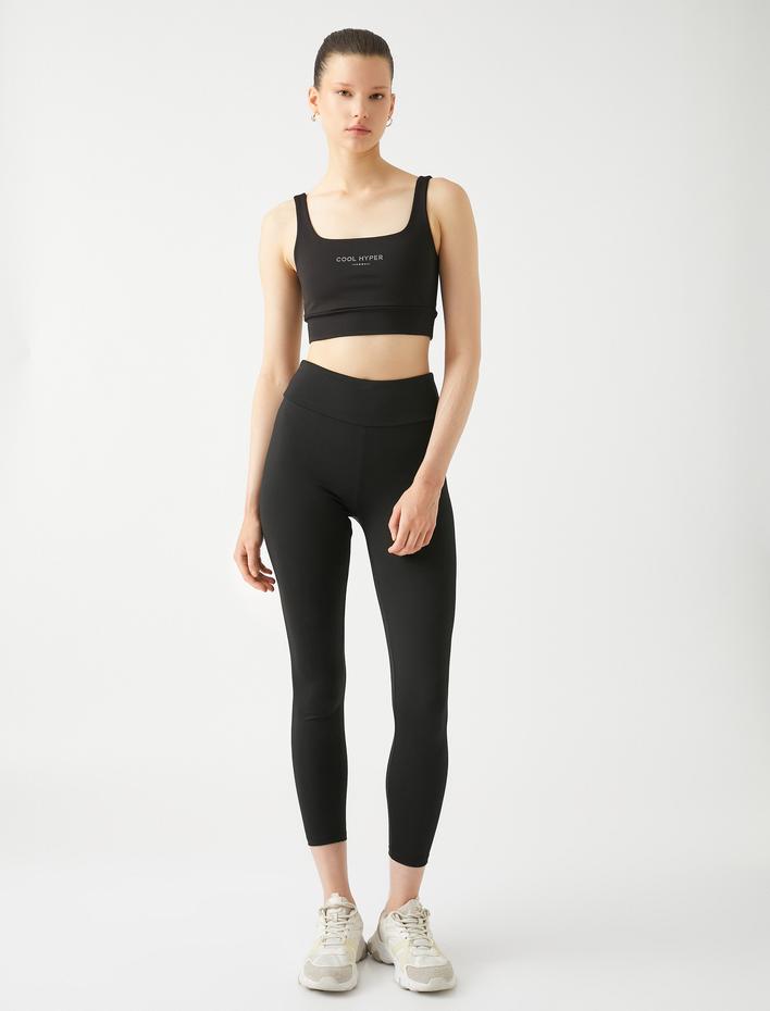  Yarım Atlet Sütyen Slogan Baskılı