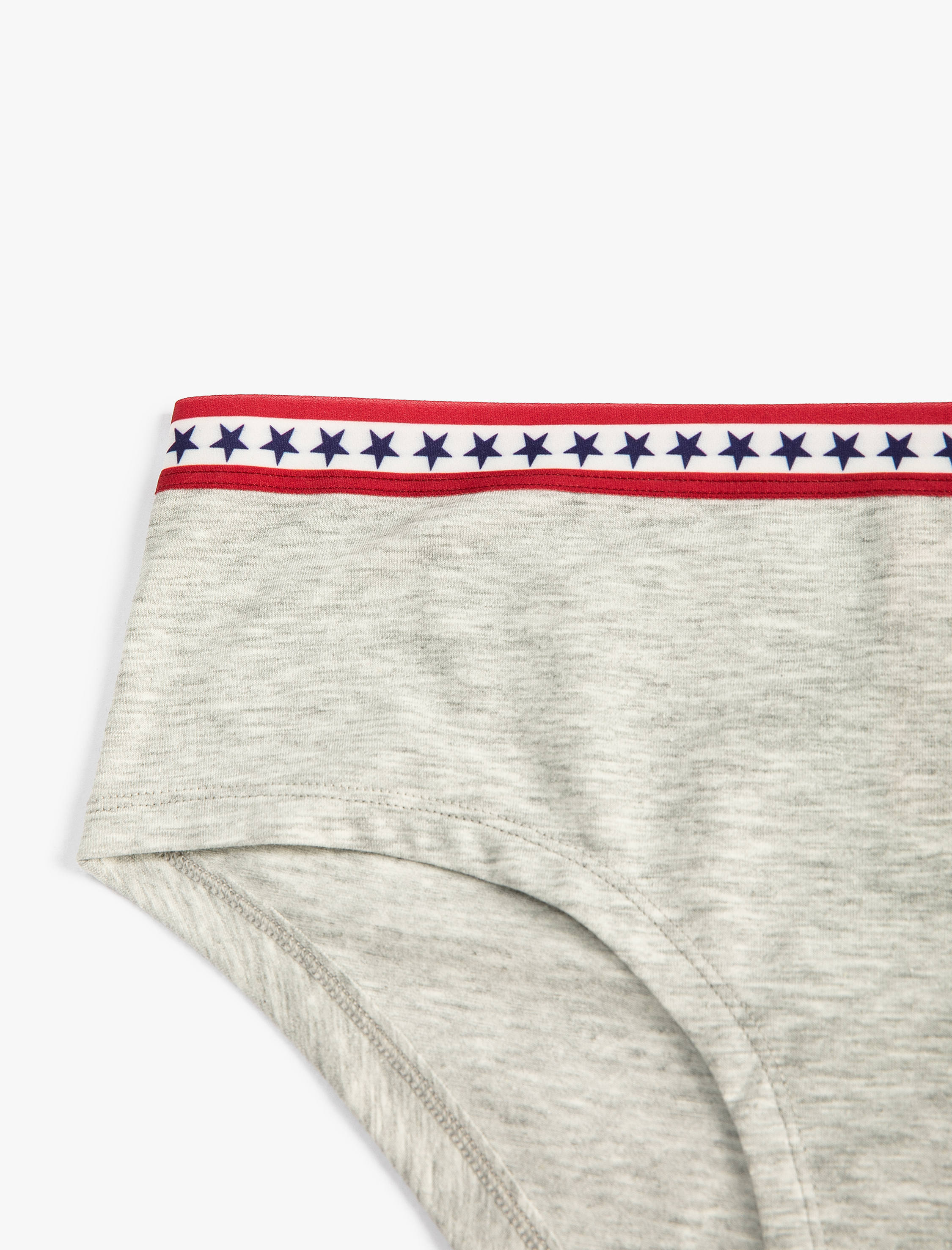   Hipster Külot Basic Yıldız Detaylı Ribanalı