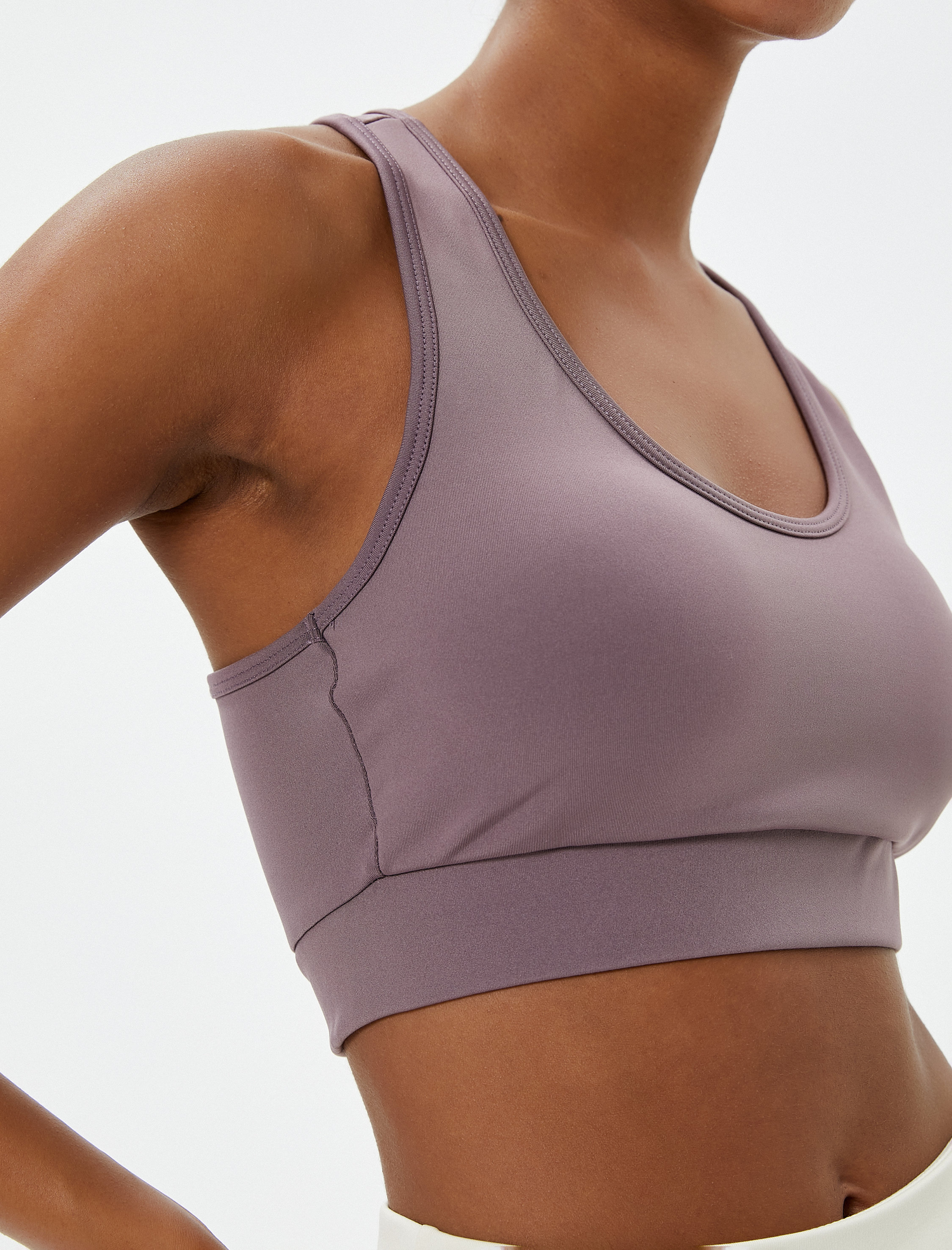   Sporcu Sütyeni Halter Yaka Balensiz Cuplı