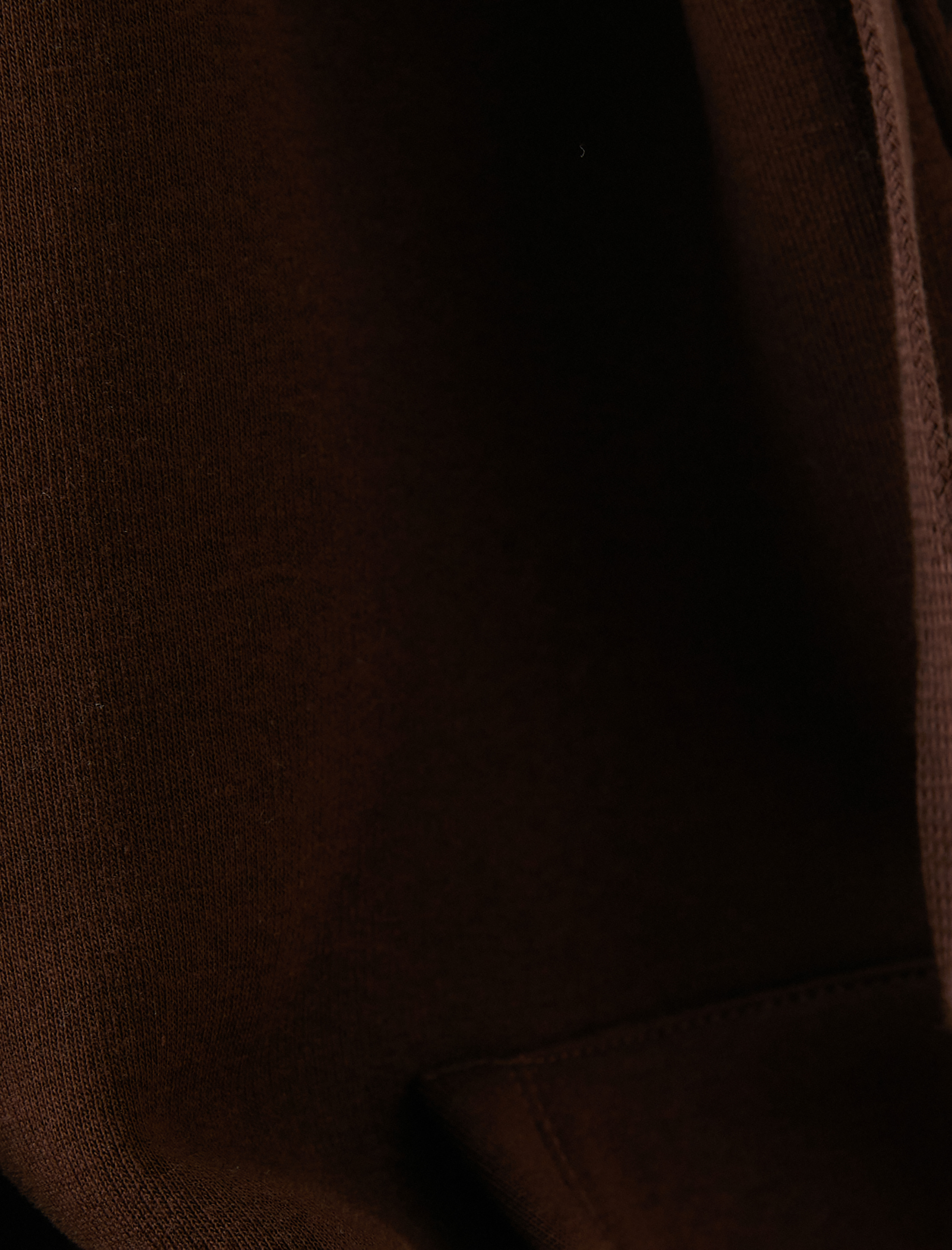   Şardonlu Oversize Fermuarlı Sweatshirt Kapüşonlu Kanguru Cepli