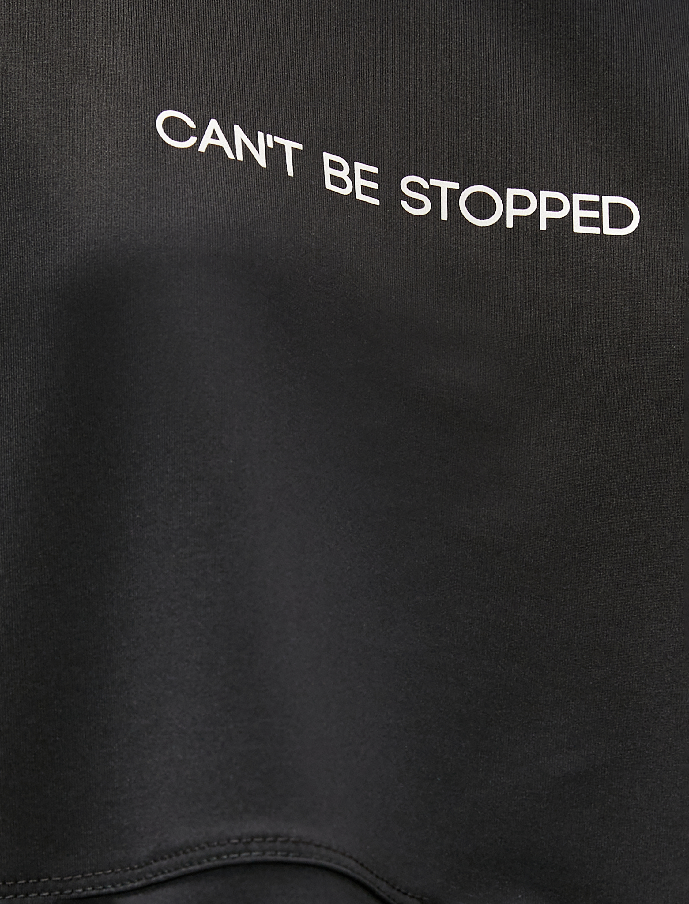   Crop Spor Tişört Asimetrik Kesim Baskılı