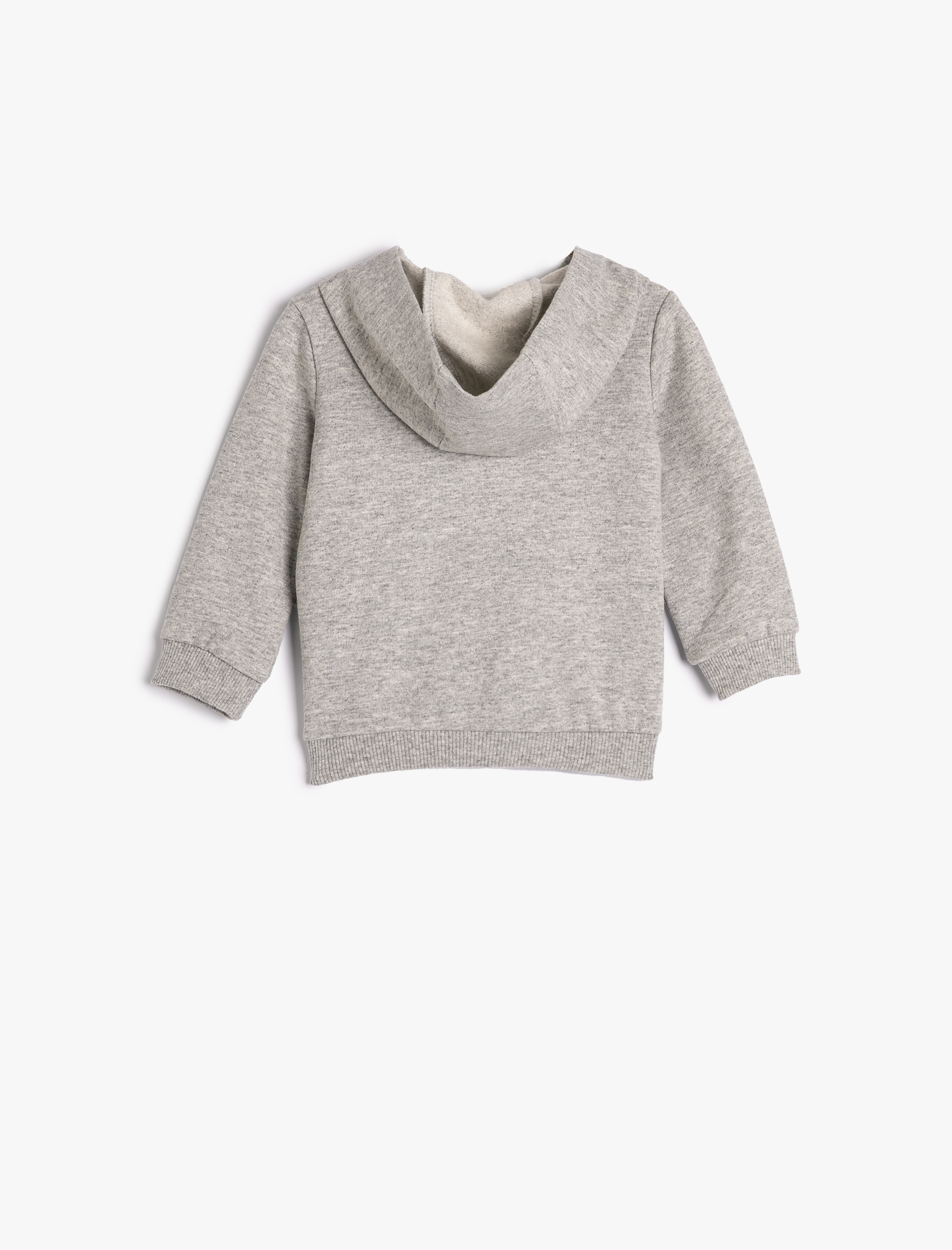  Erkek Bebek Kapşonlu Sweatshirt Şardonlu Dinozor Baskılı