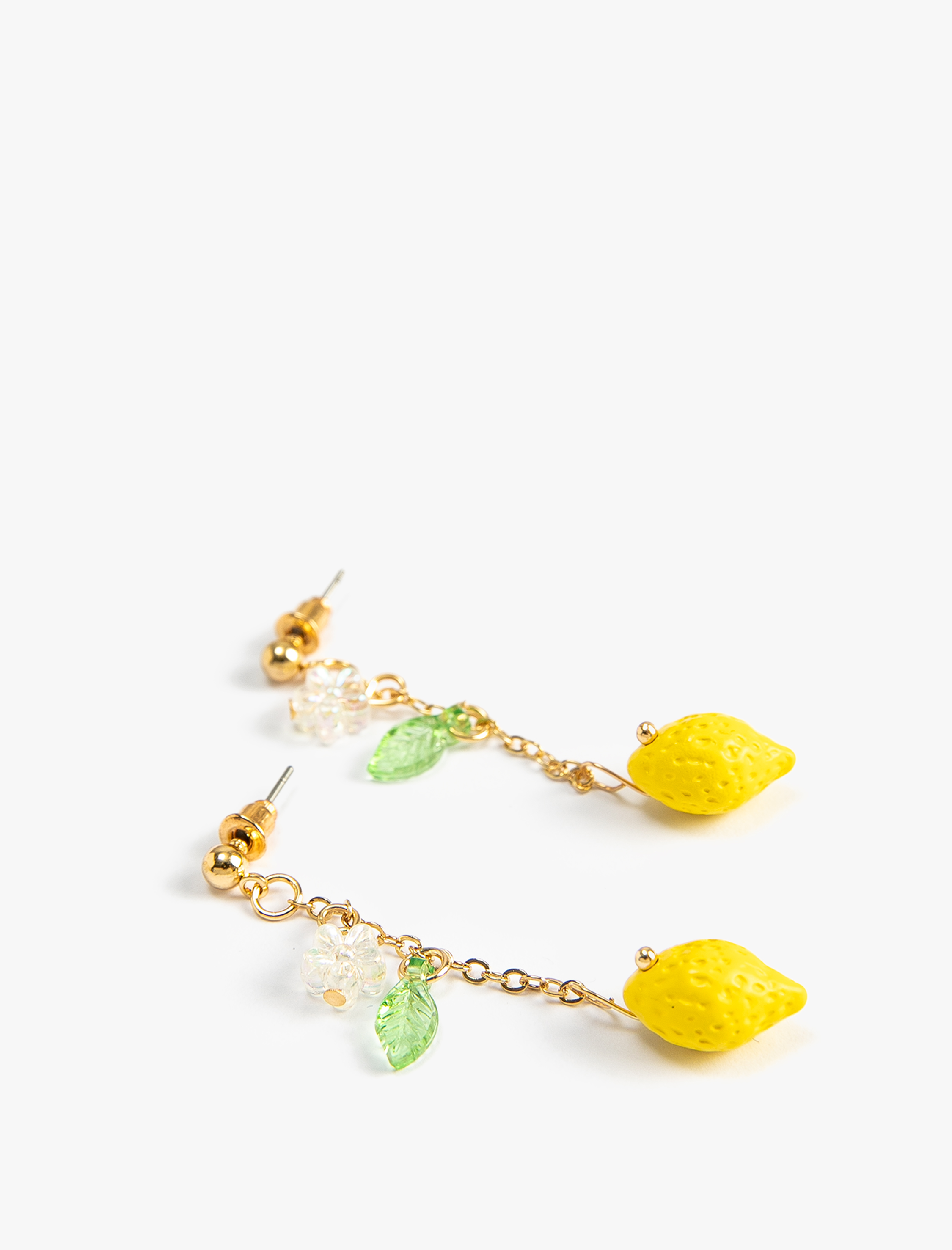  Kadın Sallantılı Küpe Limon Boncuk Detaylı