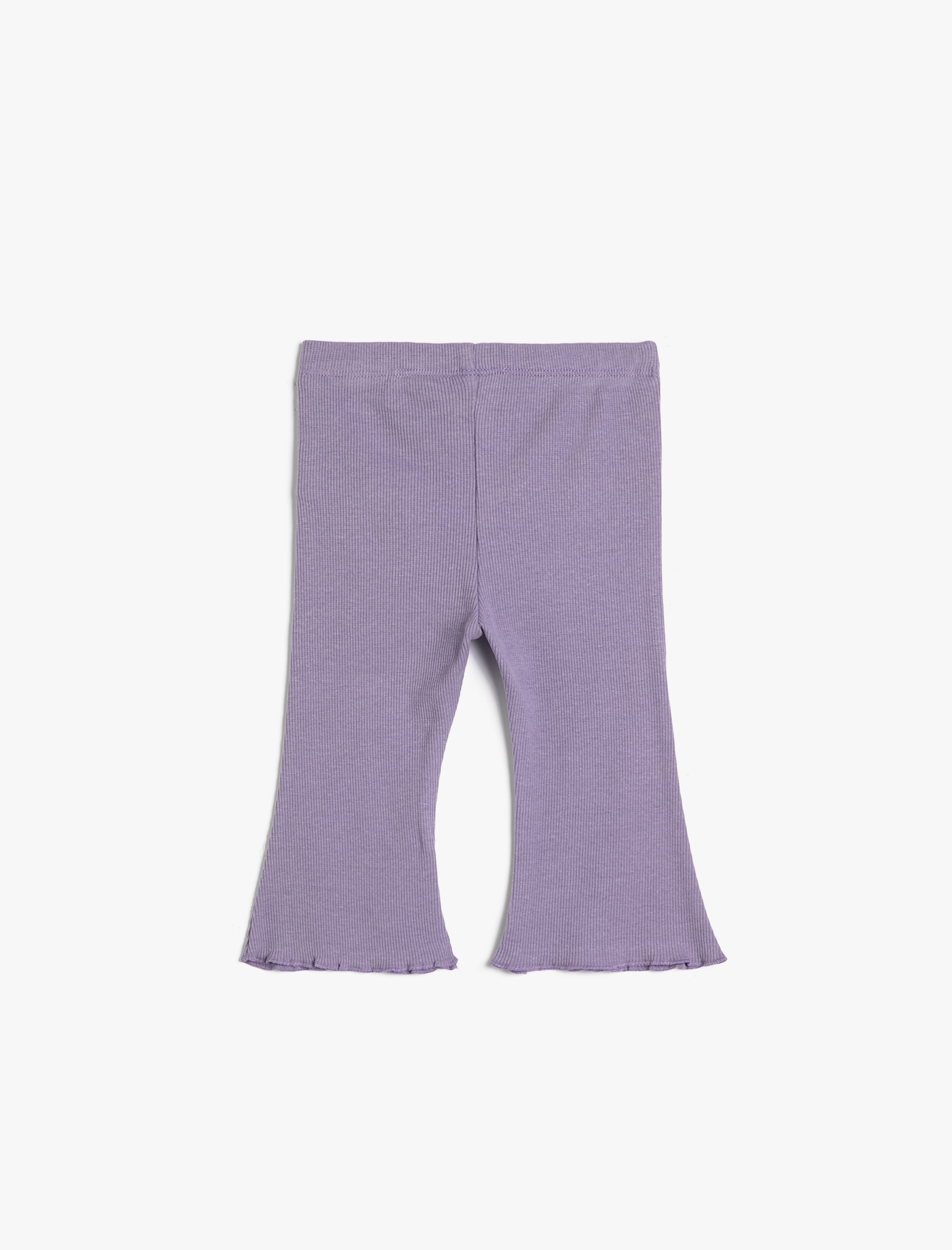  Kız Bebek İspanyol Paça Basic Tayt Kaşkorse Beli Lastikli Pamuklu