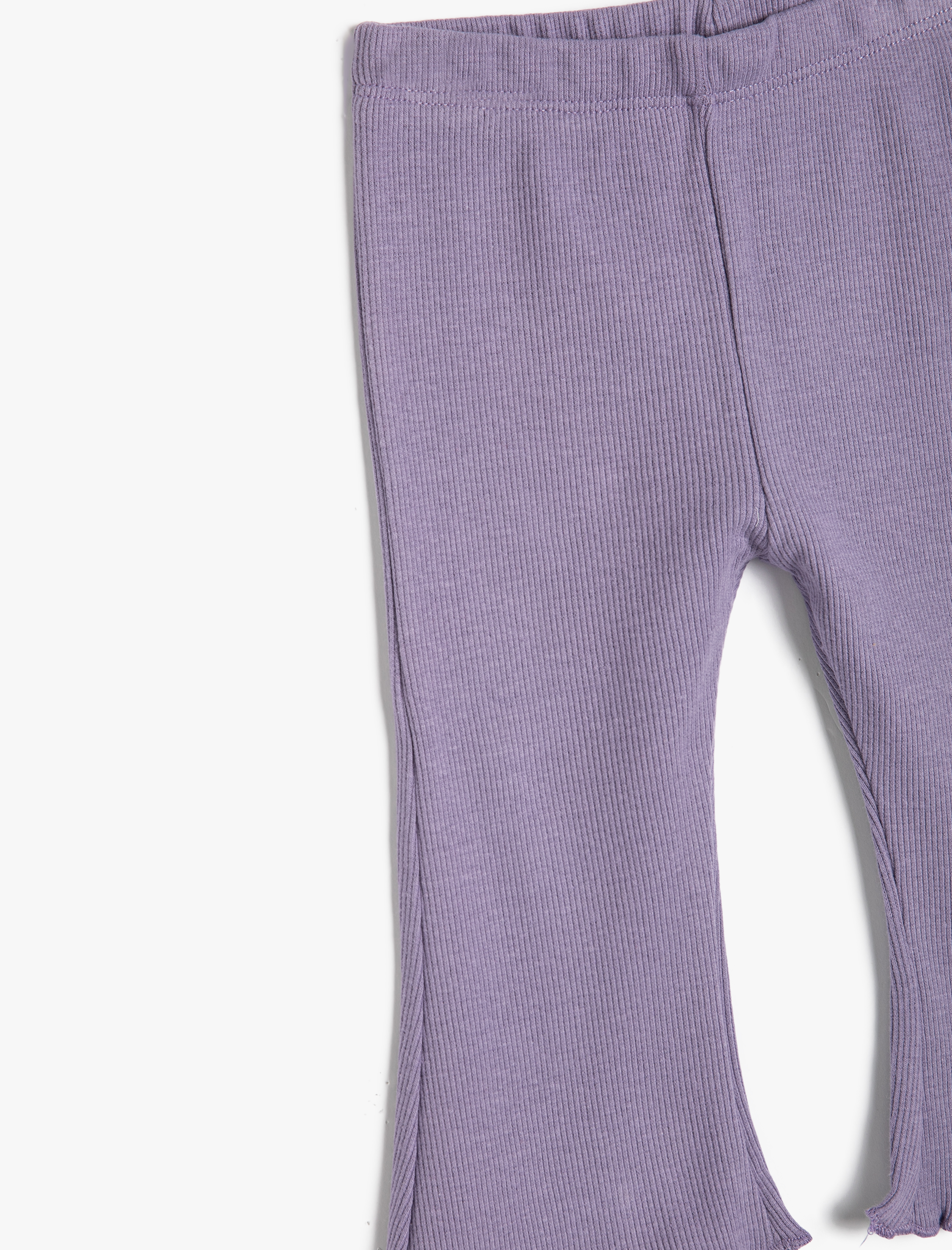  Kız Bebek İspanyol Paça Basic Tayt Kaşkorse Beli Lastikli Pamuklu