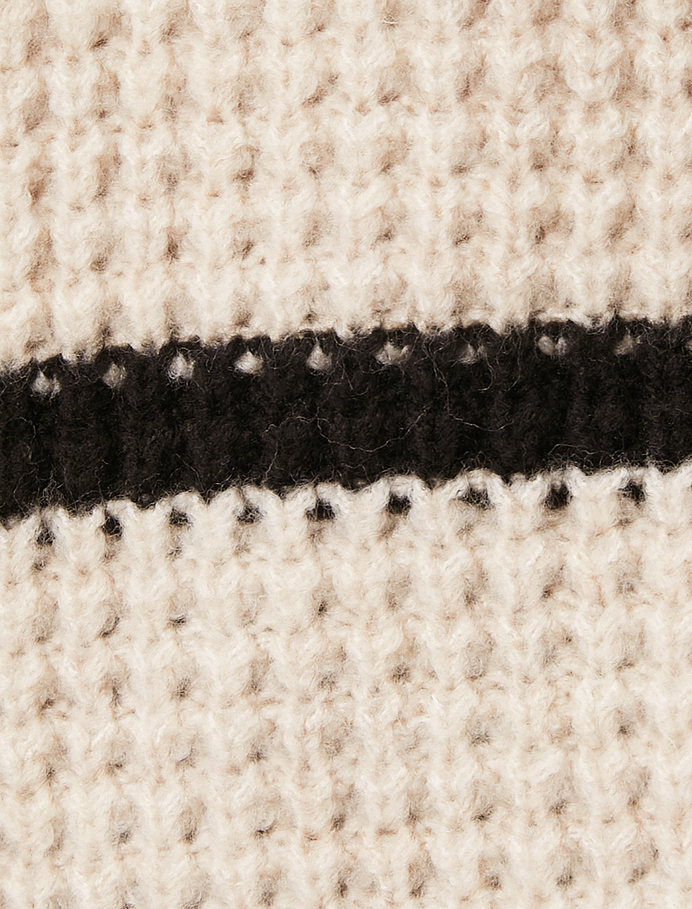   Örgü Kazak Uzun Kollu Bisiklet Yaka