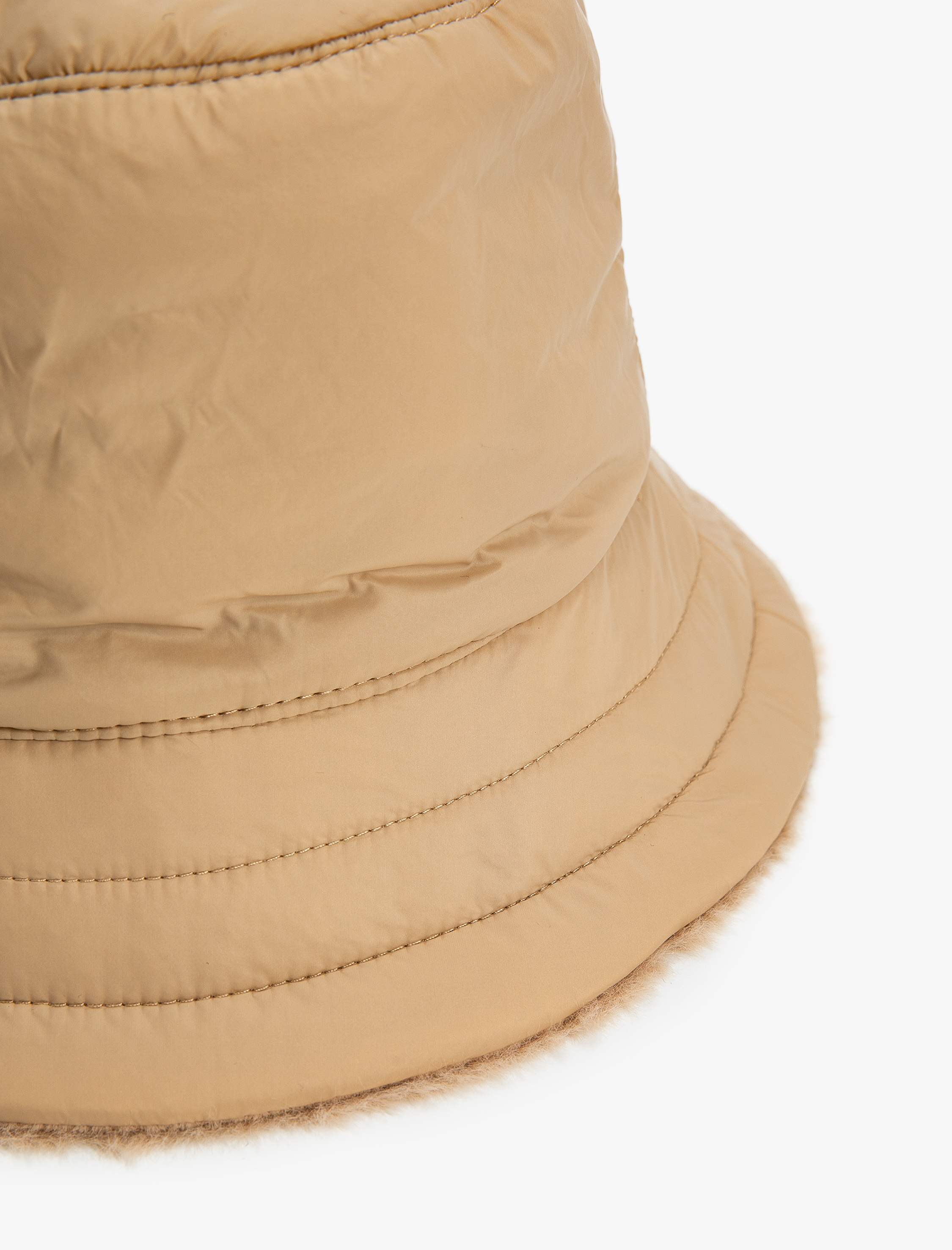 Kadın Bucket Şapka Peluş Astarlı Su İtici Çift Taraflı