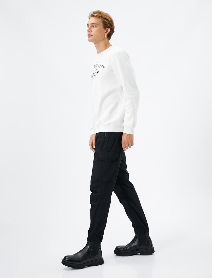  Jogger Pantolon Kargo Cepli Beli Bağcıklı Pamuklu