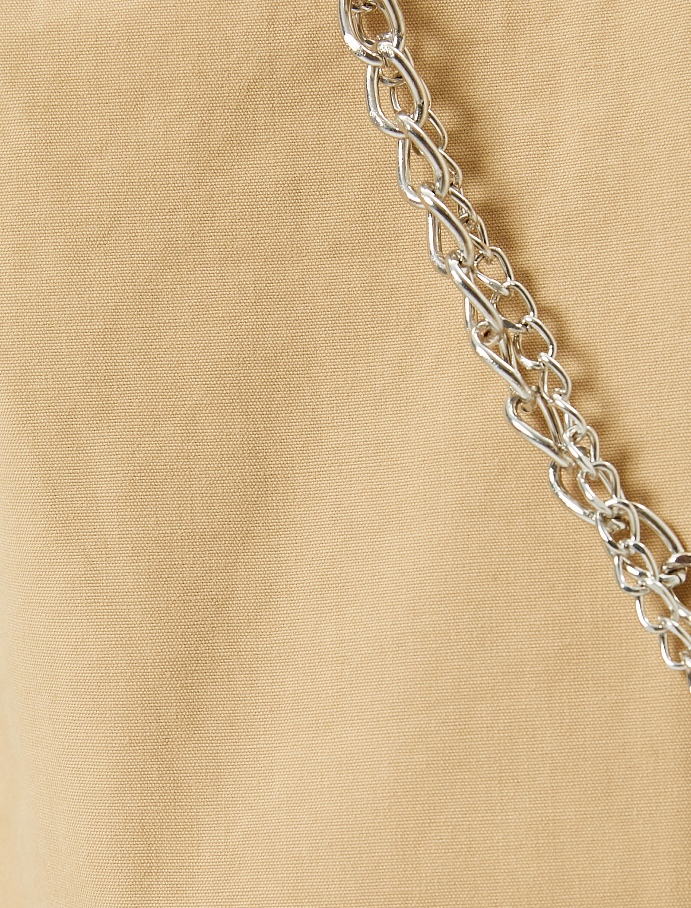   Jogger Gabardin Pantolon Zincir Detaylı Cepli Beli Lastikli