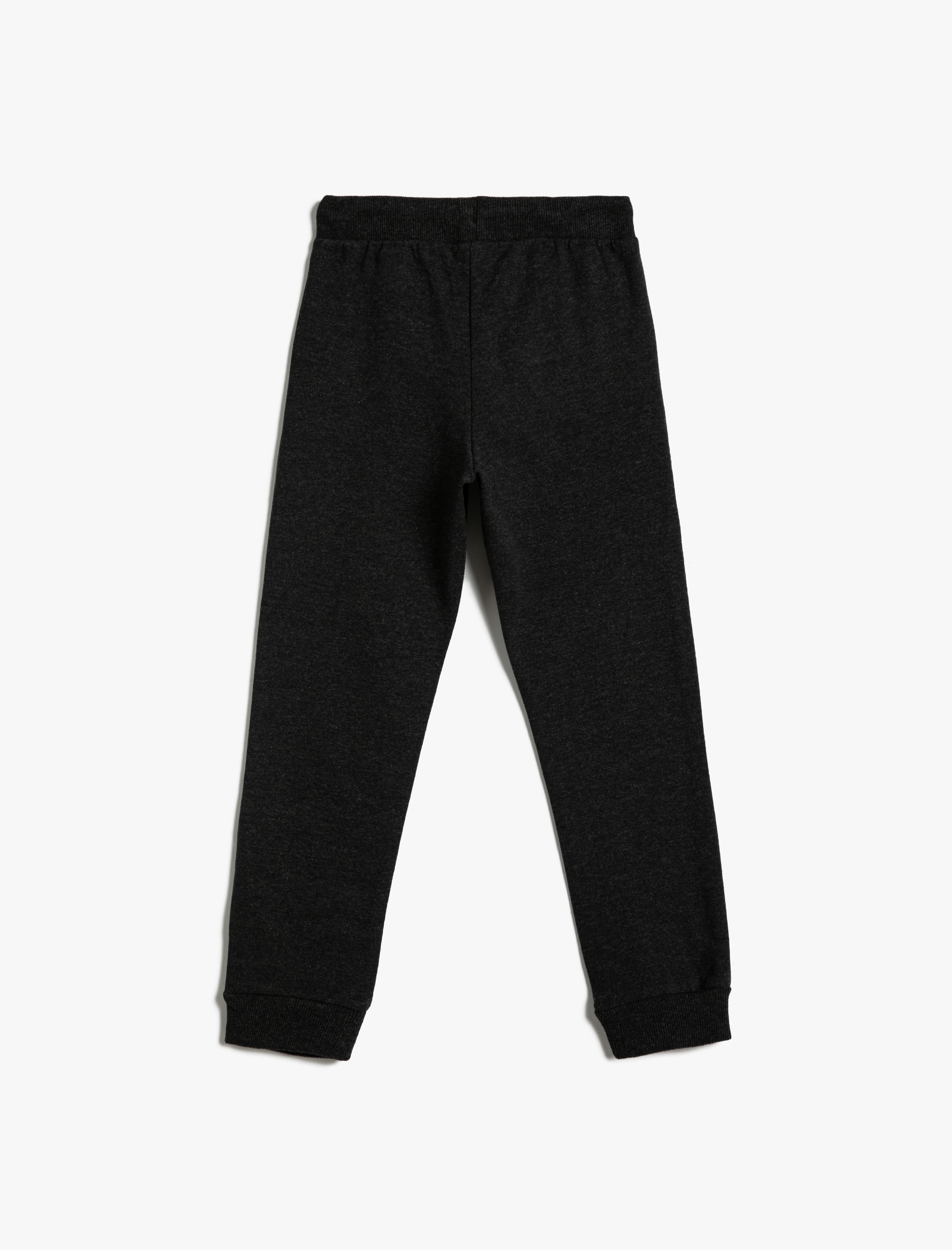  Erkek Çocuk Jogger Eşofman Altı Beli Bağlamalı Cepli Şardonlu Baskılı