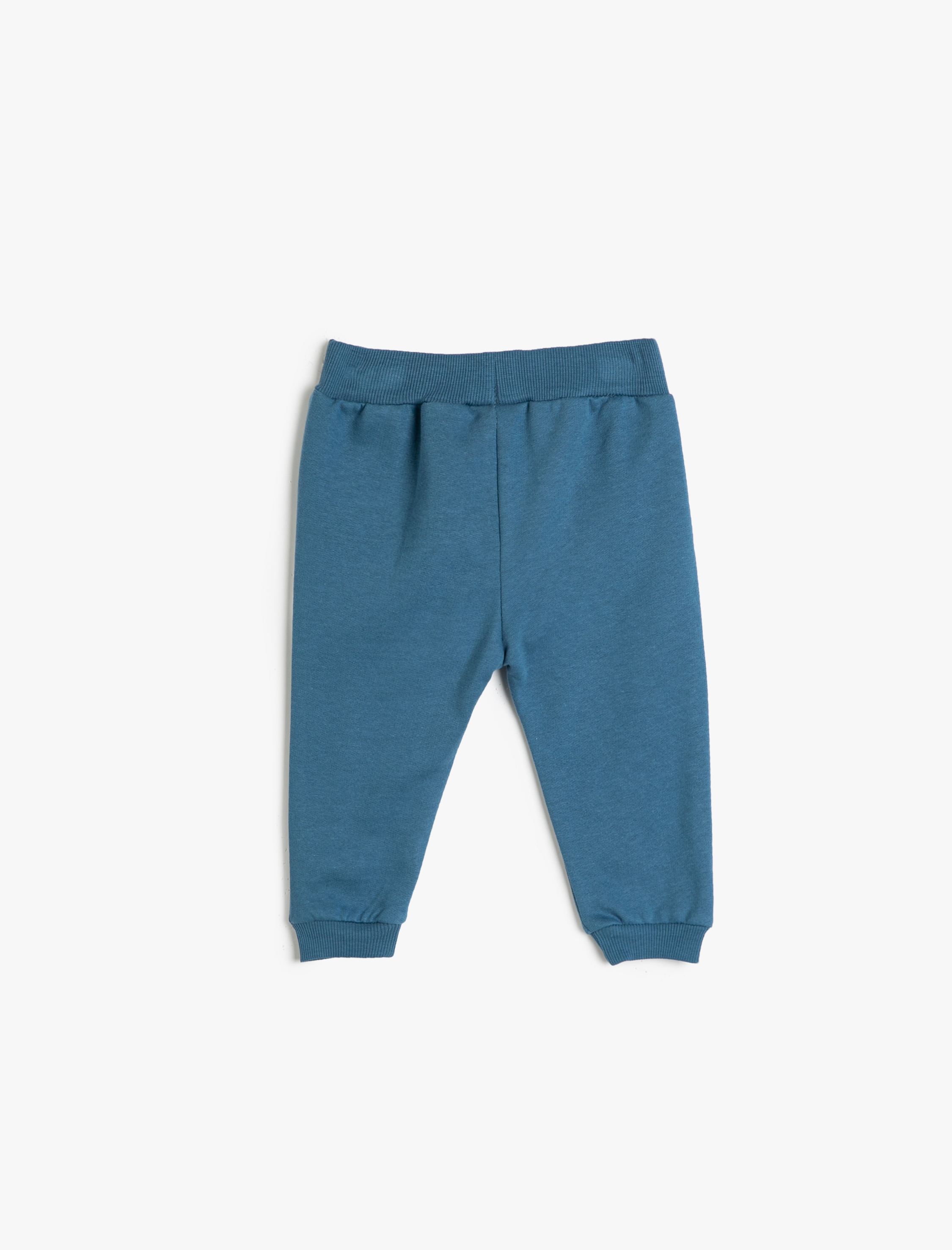  Erkek Bebek Jogger Eşofman Altı Şardonlu Beli Bağlamalı Baskı Detaylı Pamuklu