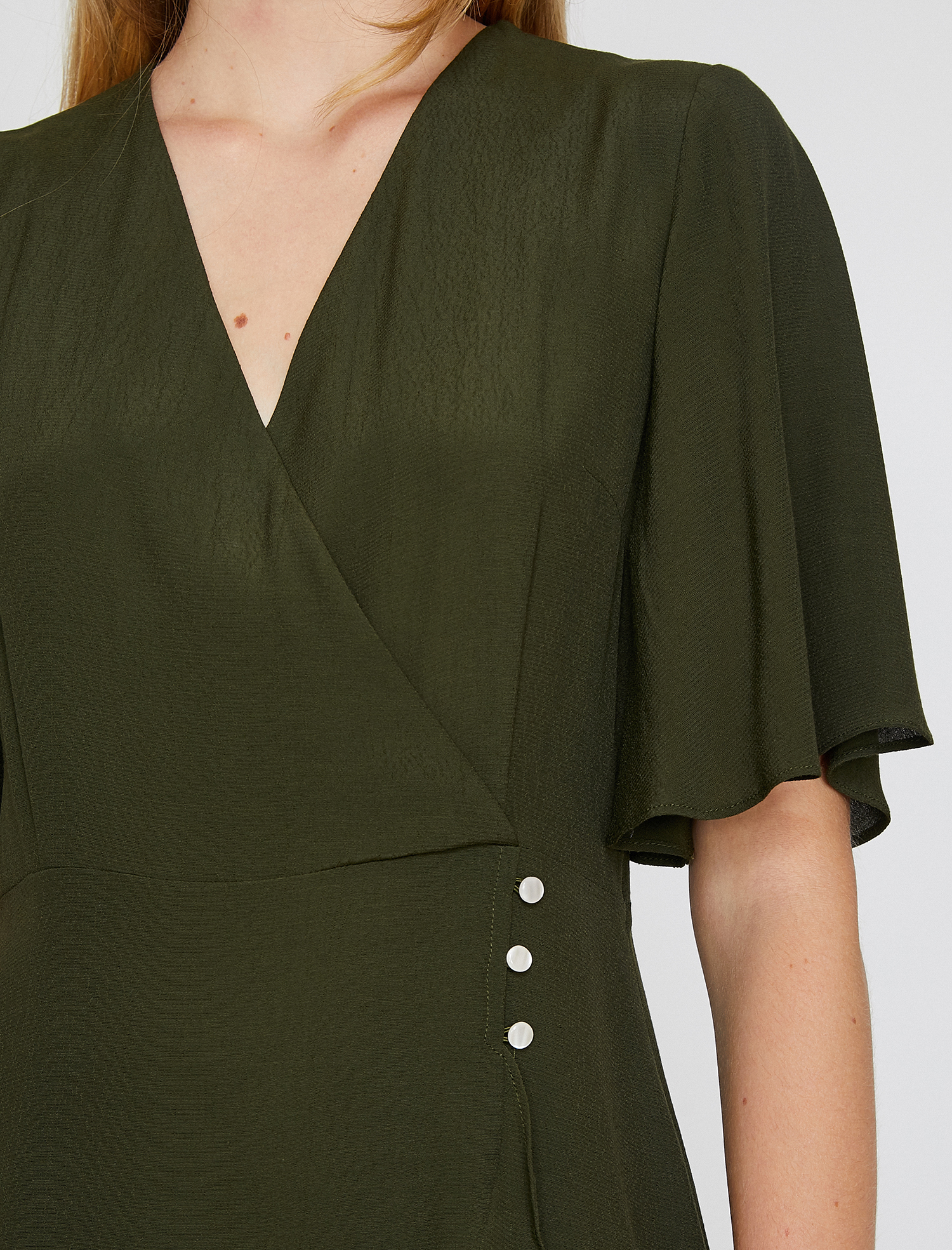   Fırfır Detaylı Elbise