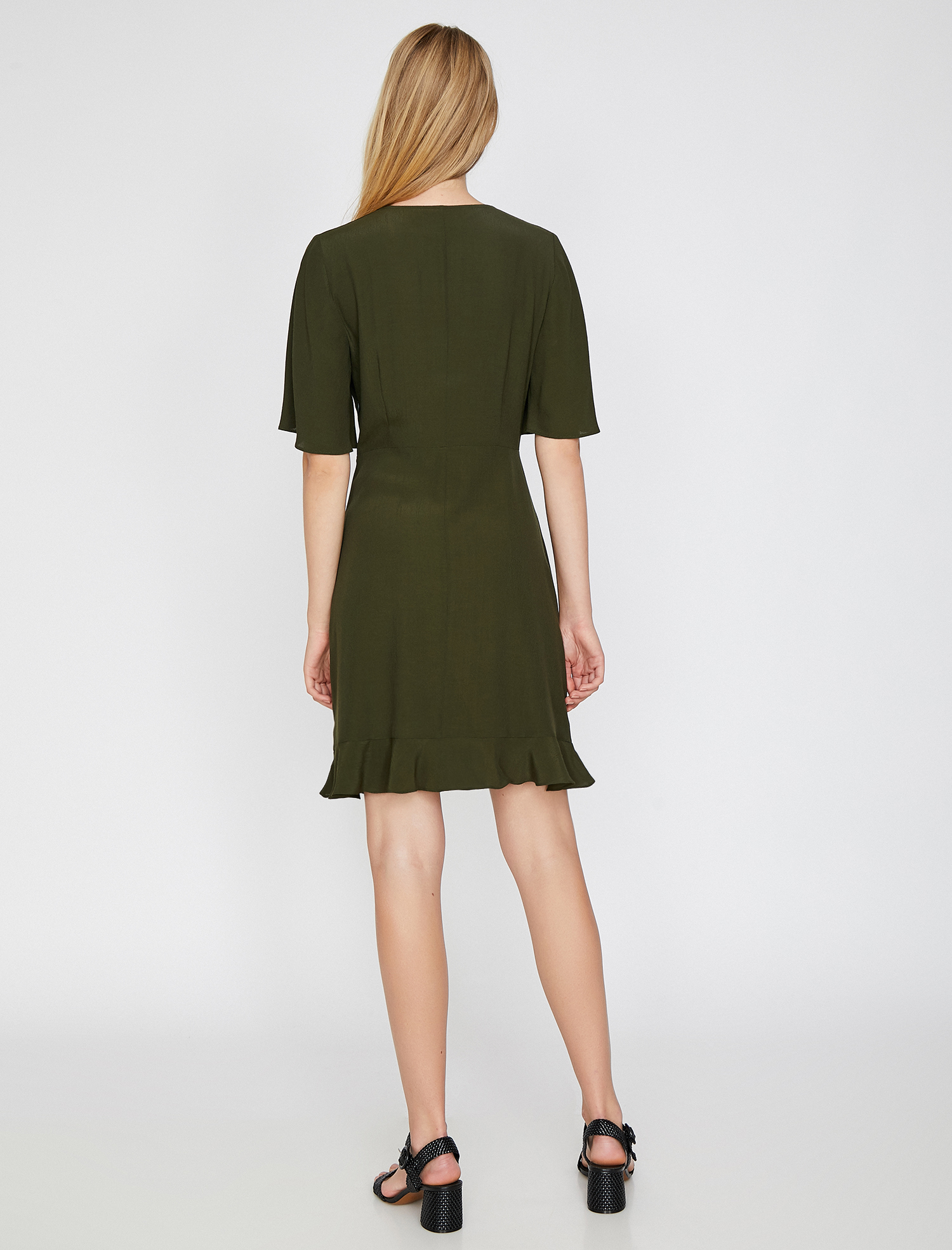   Fırfır Detaylı Elbise