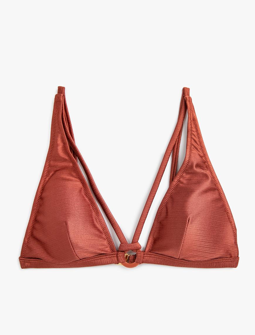  İp Detaylı Bikini Üst