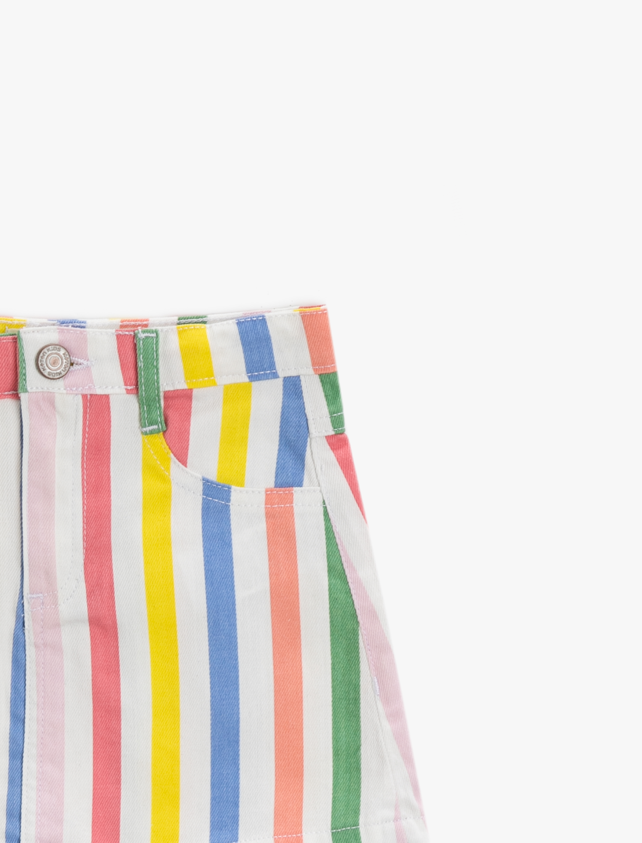  Kız Çocuk Çizgili Etek Pamuklu