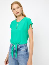 Beli Bağlamalı Bluz