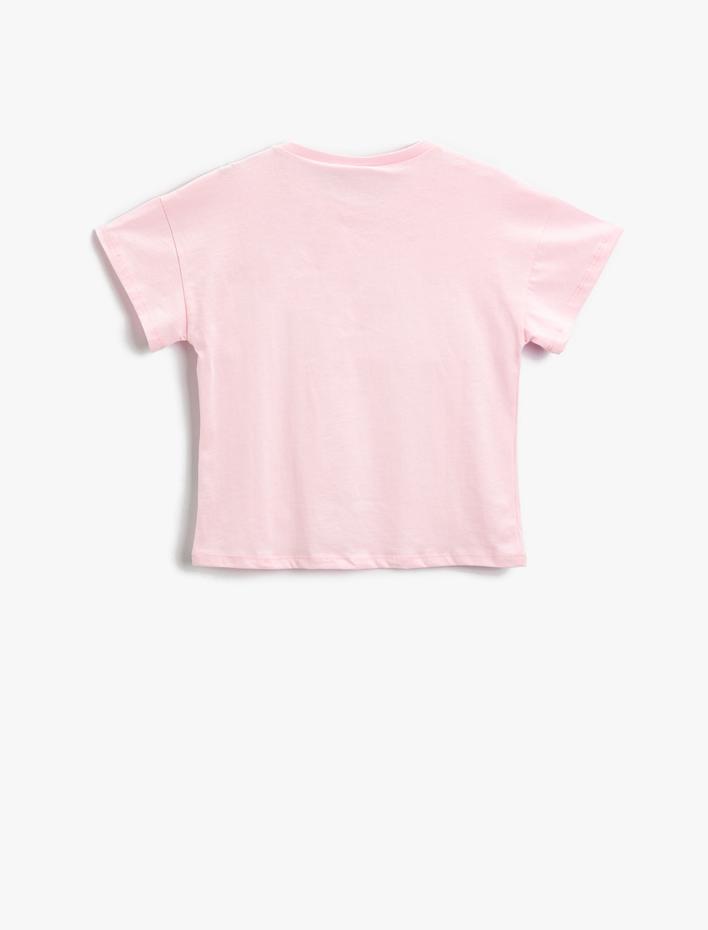 Kız Çocuk Minnie Mouse ve Daisy Duck Baskılı Lisanslı Kısa Kollu Tişört