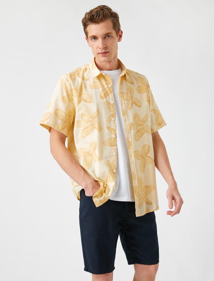  Yazlık Gömlek Çiçekli Kısa Kollu