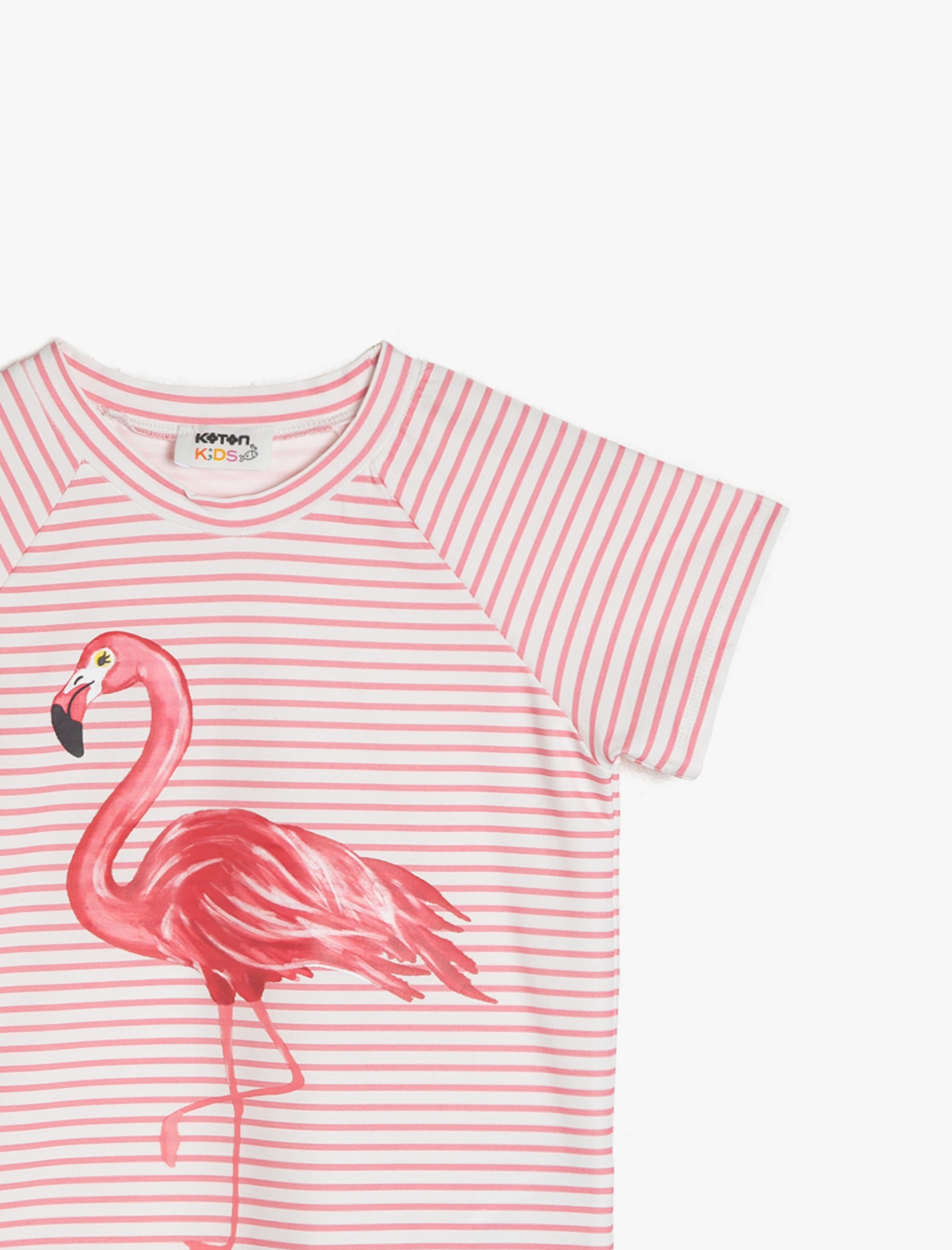  Kız Çocuk Tişört Mayo Takım Bikini Altı ve Tişört 2'li