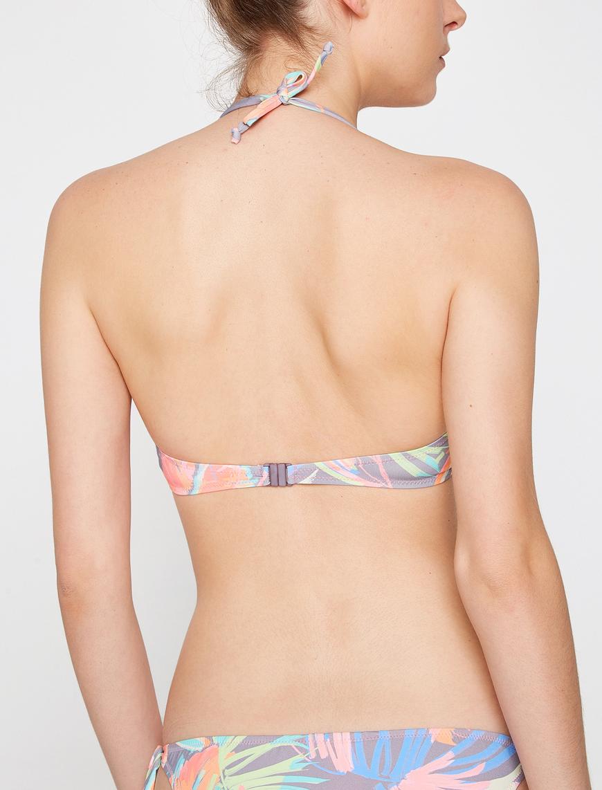   Desenli Bikini Üstü