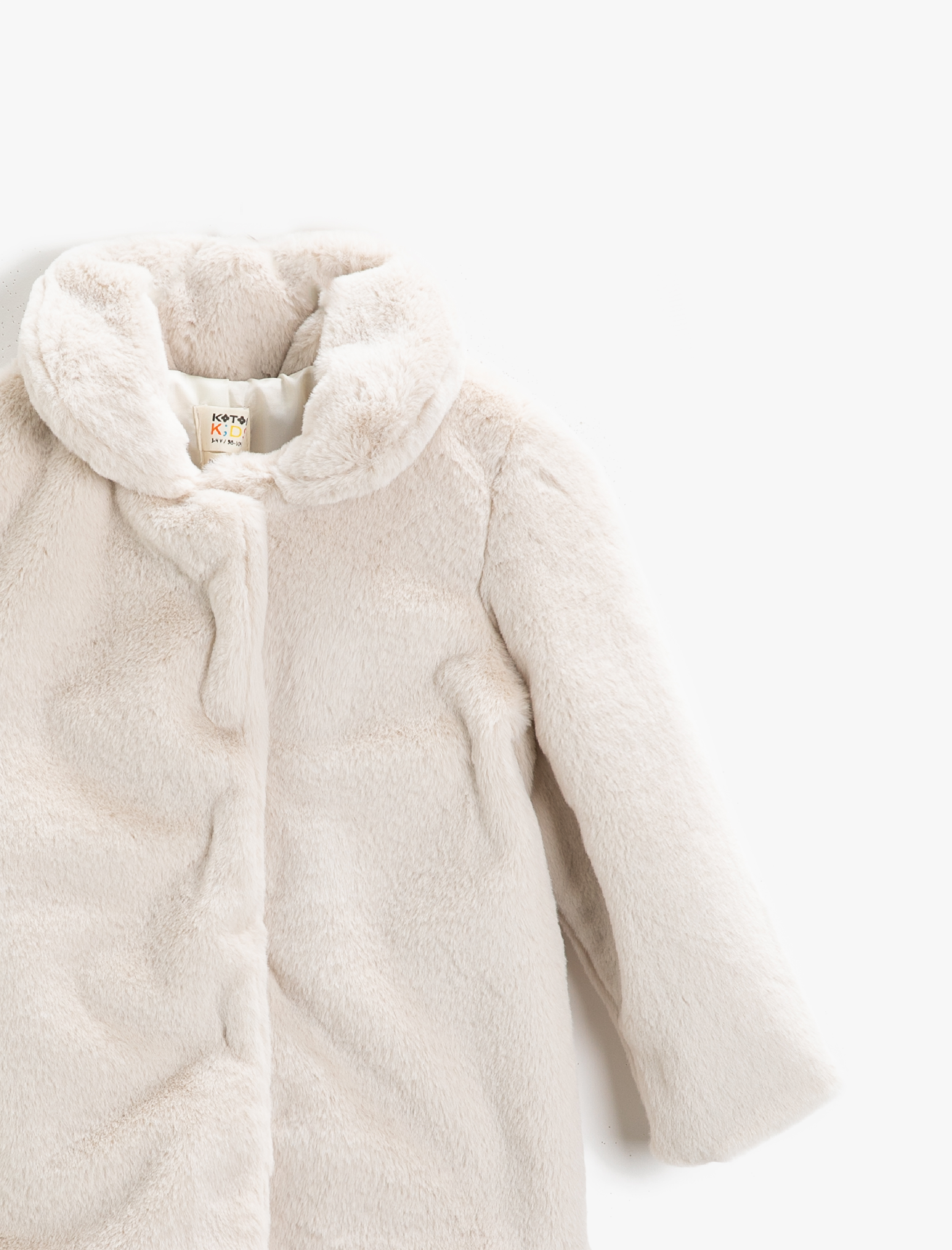  Kız Çocuk Suni Kürk Kaban Bebe Yaka