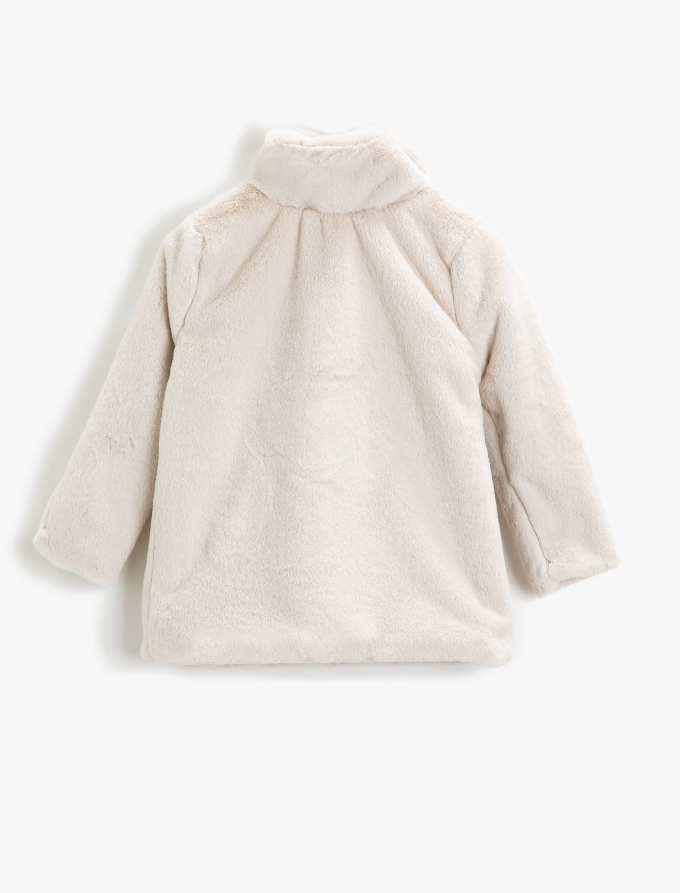  Kız Çocuk Suni Kürk Kaban Bebe Yaka