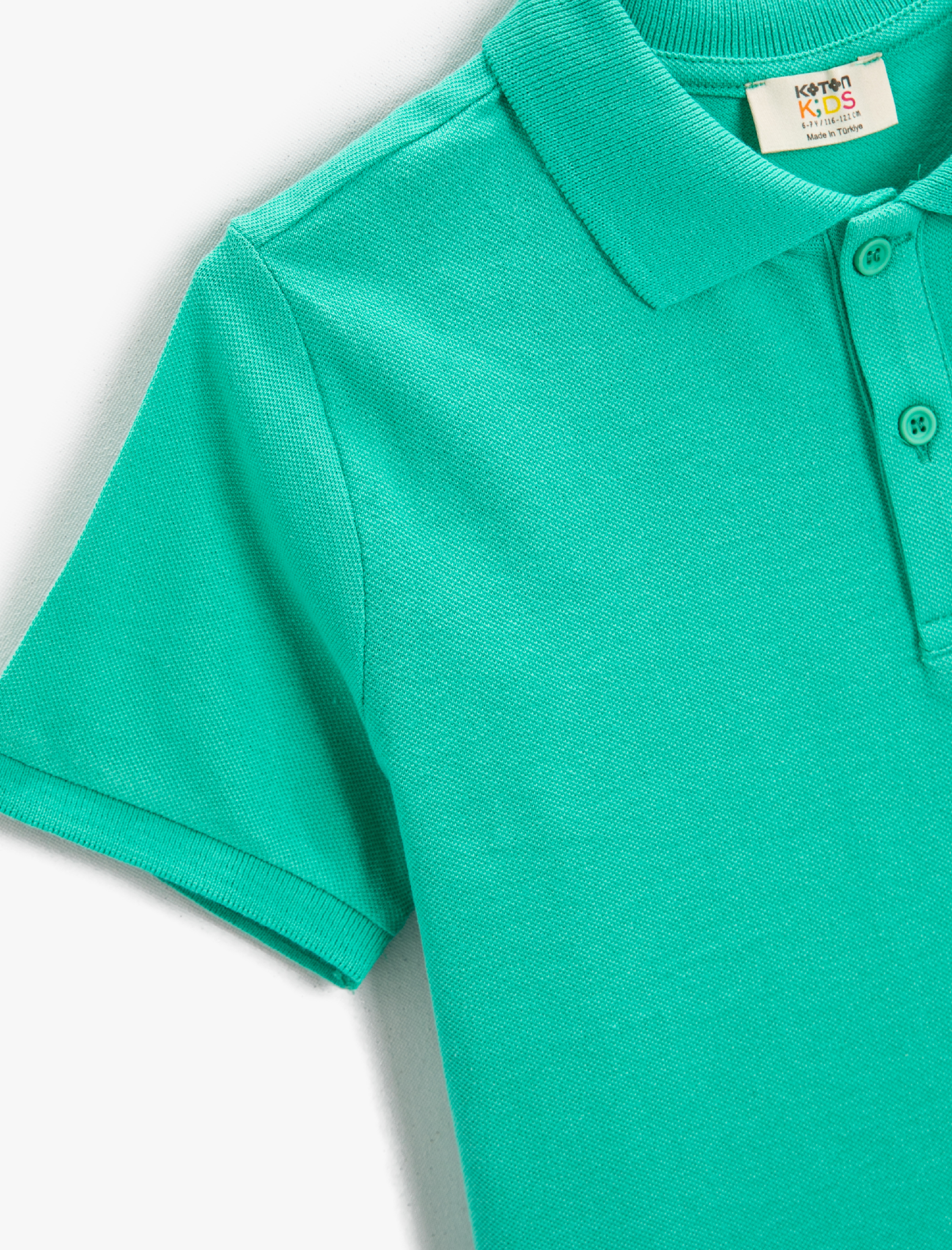  Erkek Çocuk Polo Yaka Tişört Kısa Kollu Pamuklu
