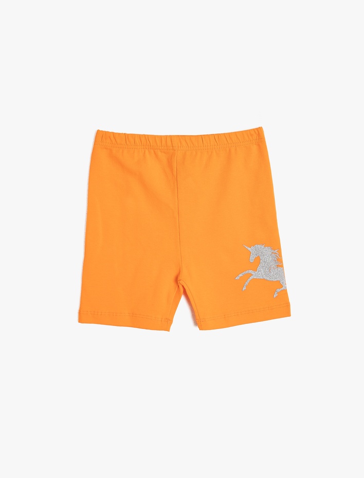 Kız Bebek Normal Bel Unicorn Baskılı Basic Tayt